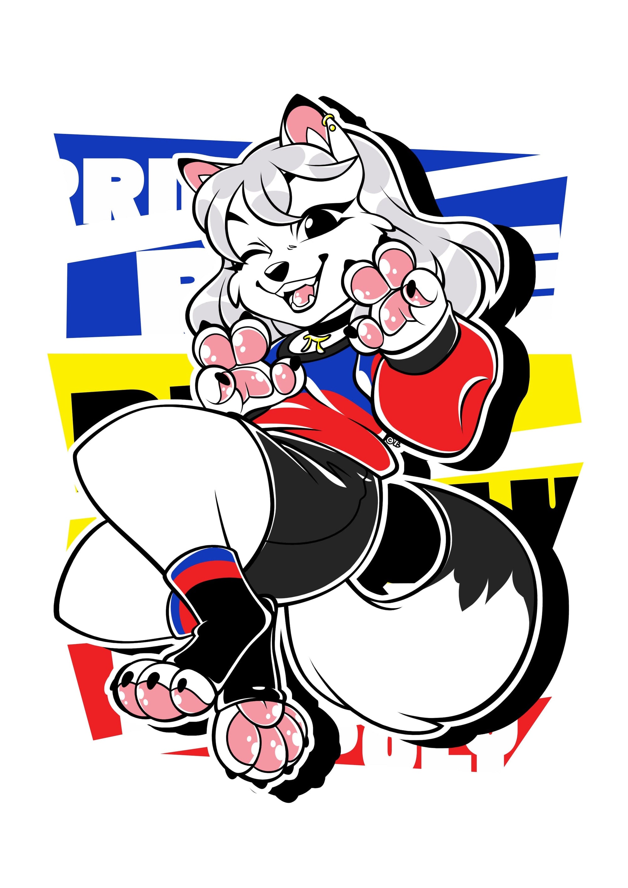 Pride Designs - Polyamorous Pride Riley Arctic Fox