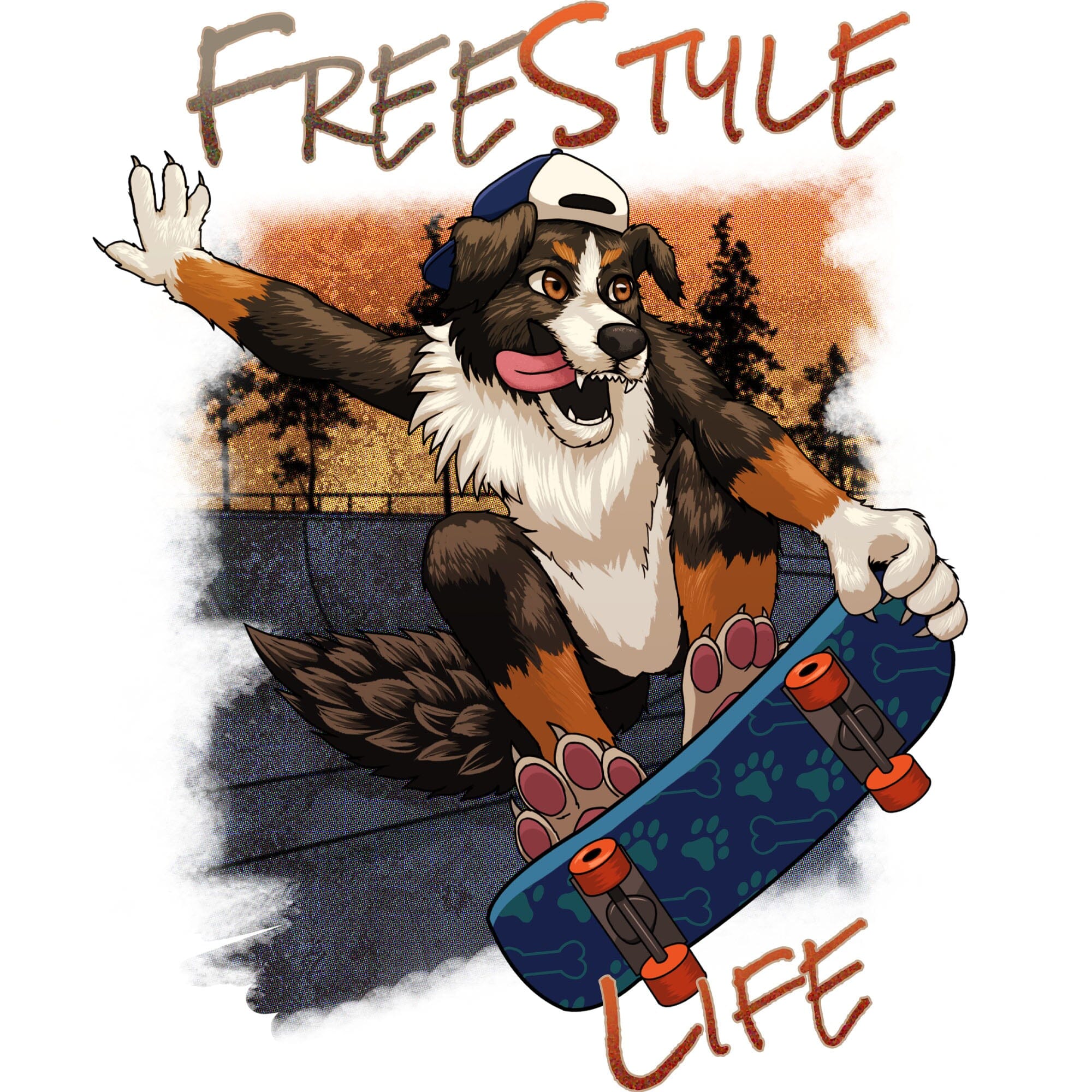 Artworktee Designs - Skater Dog