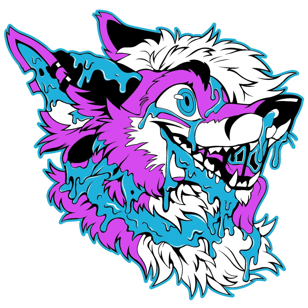 Slime Fox Pink and Light Blue