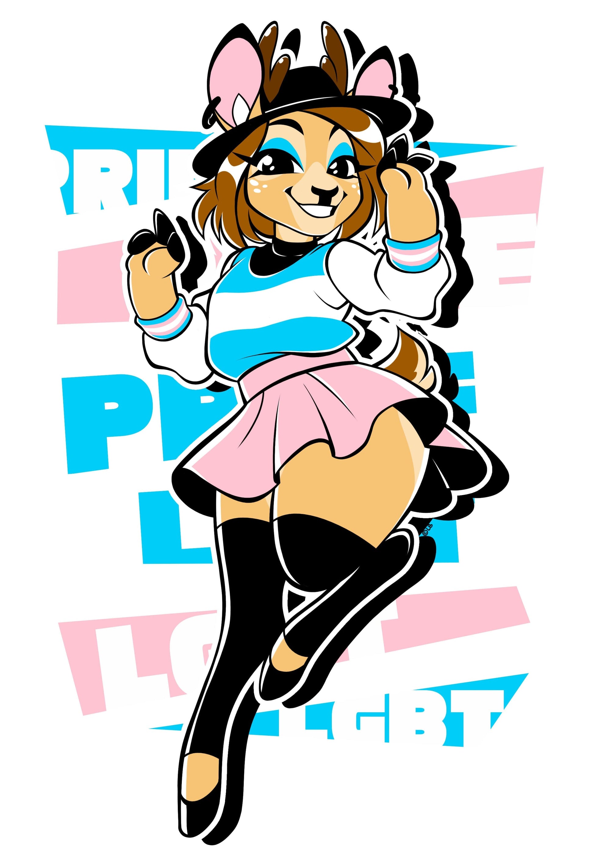 Pride Designs - Trans Pride Alice Deer