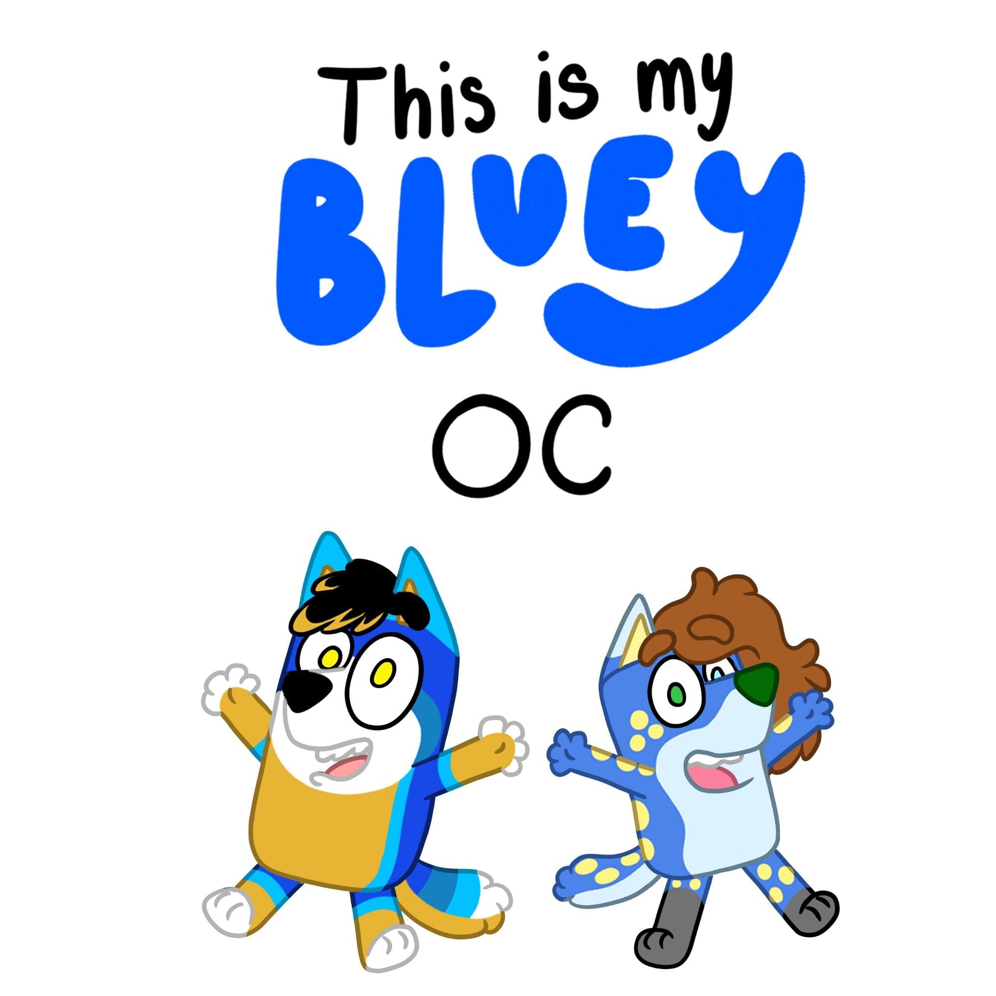 Hund The Hound -  This is my Bluey OC