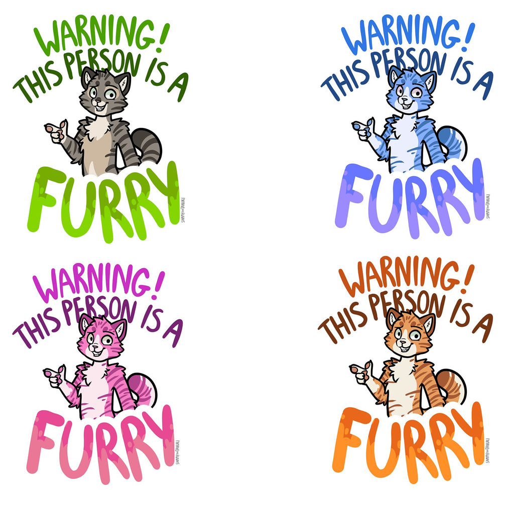 Warning Furry Cat