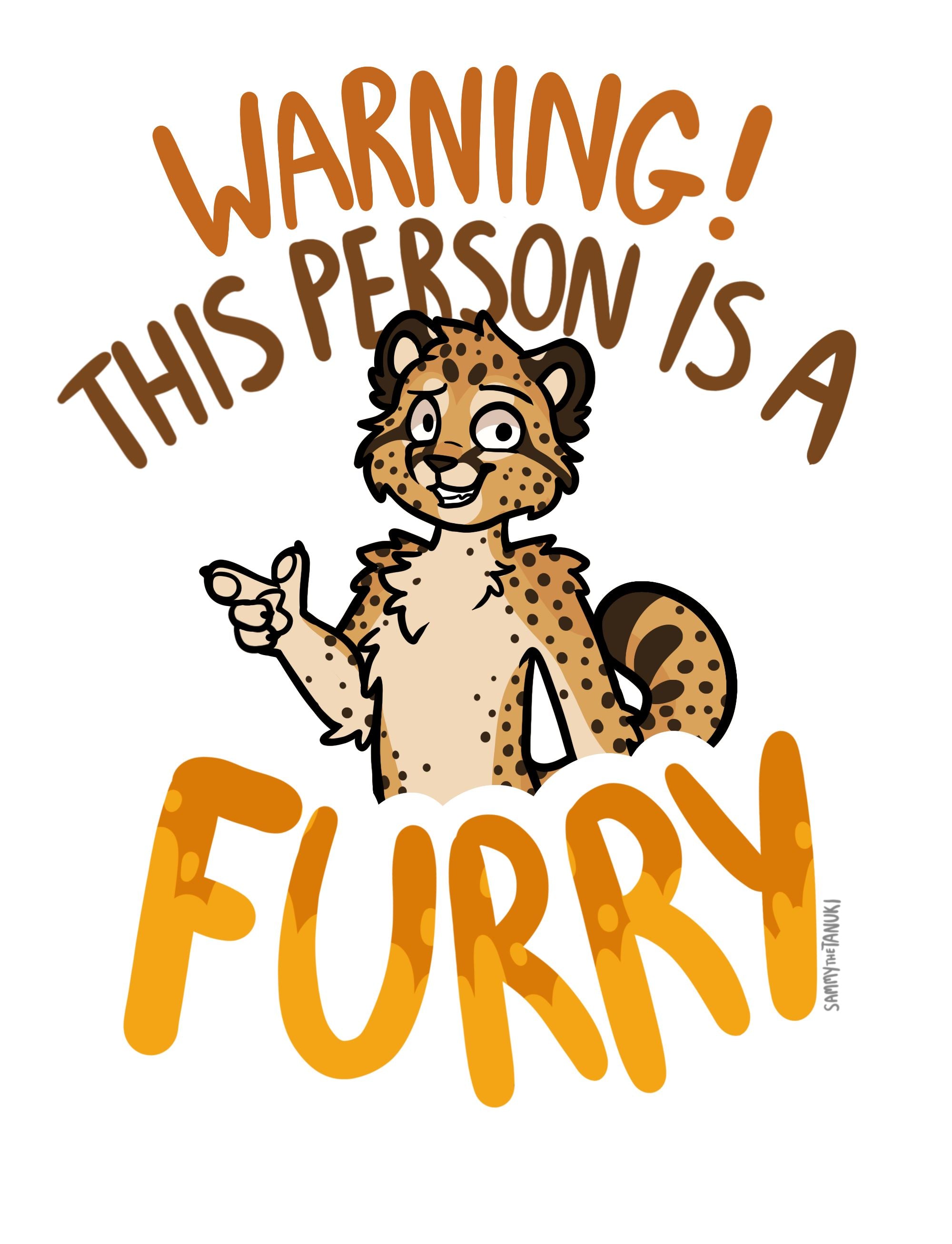 Sammy The Tanuki - Warning Furry Cheetah