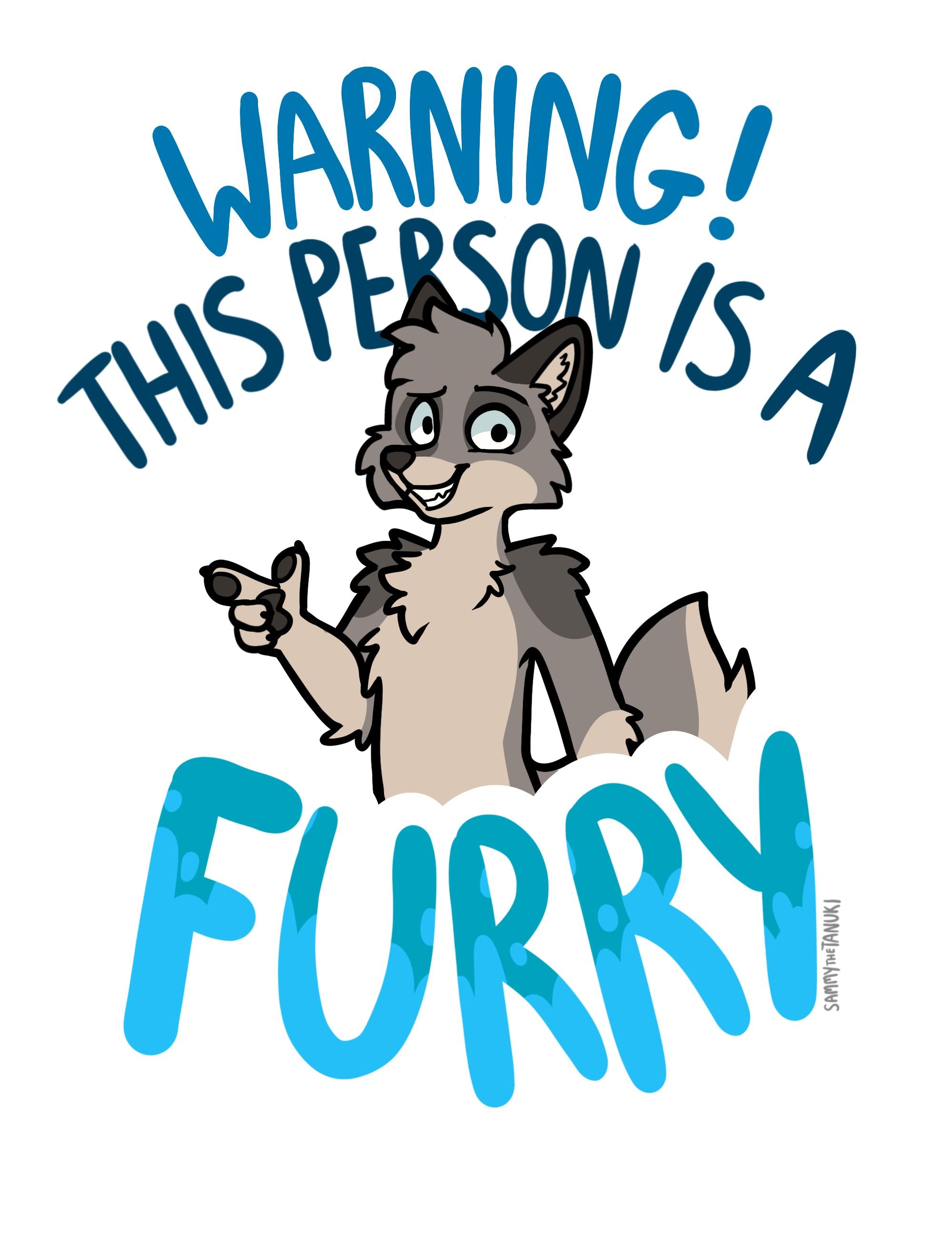 Sammy The Tanuki - Warning Furry Wolf