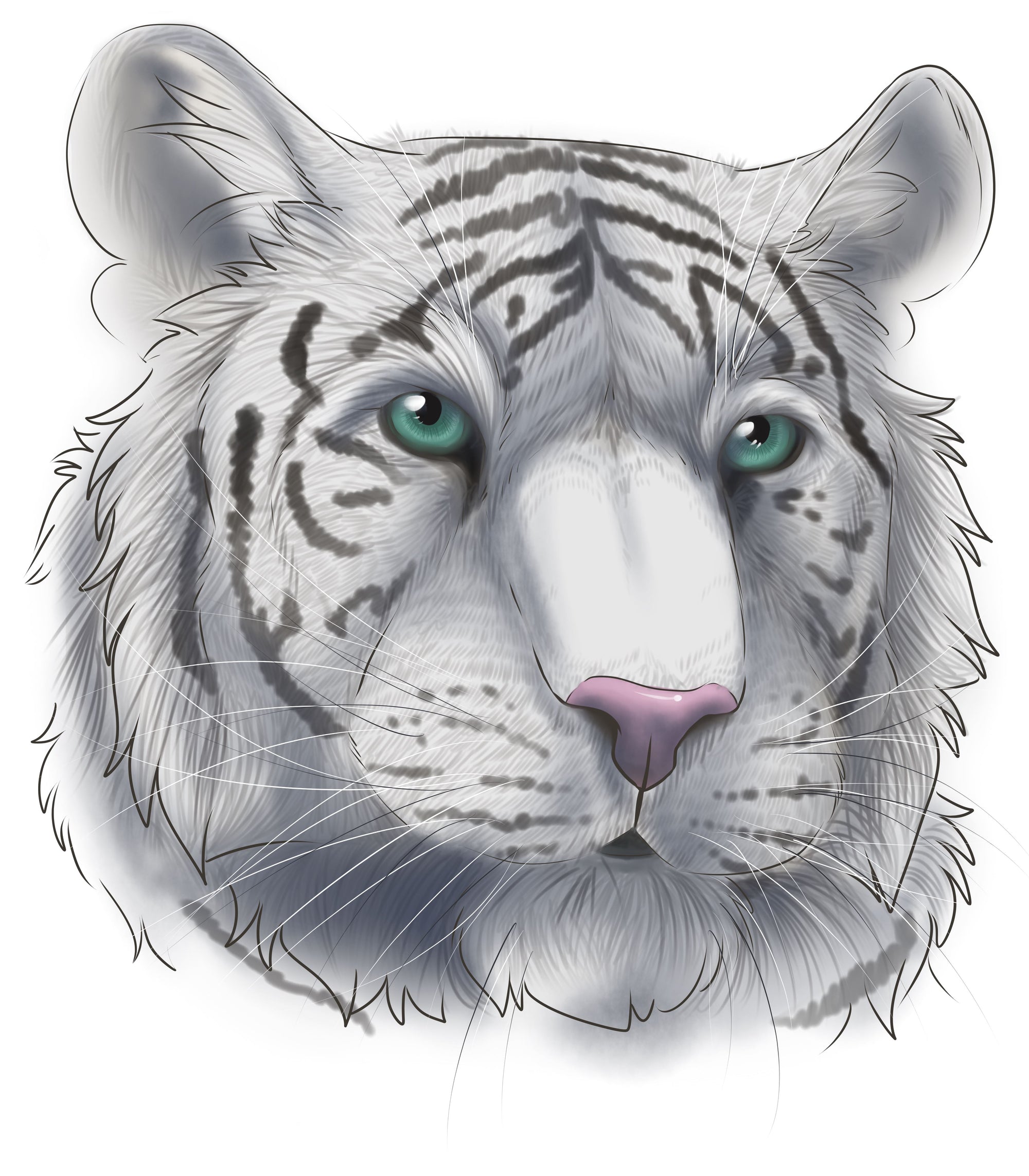 Dire Creatures - Painted - White Tiger