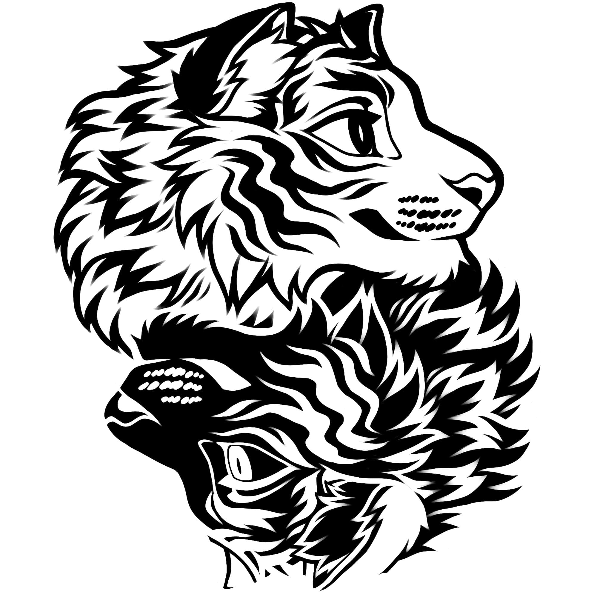 Artworktee Designs - Ying Yang Tigers