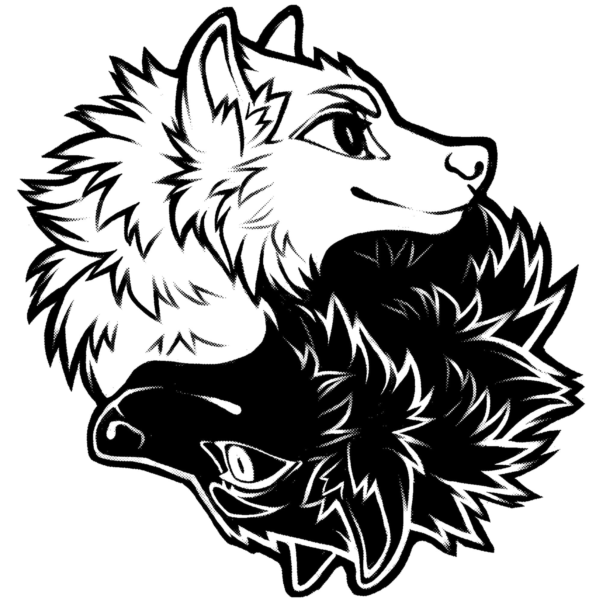 Artworktee Designs - Ying Yang Wolves