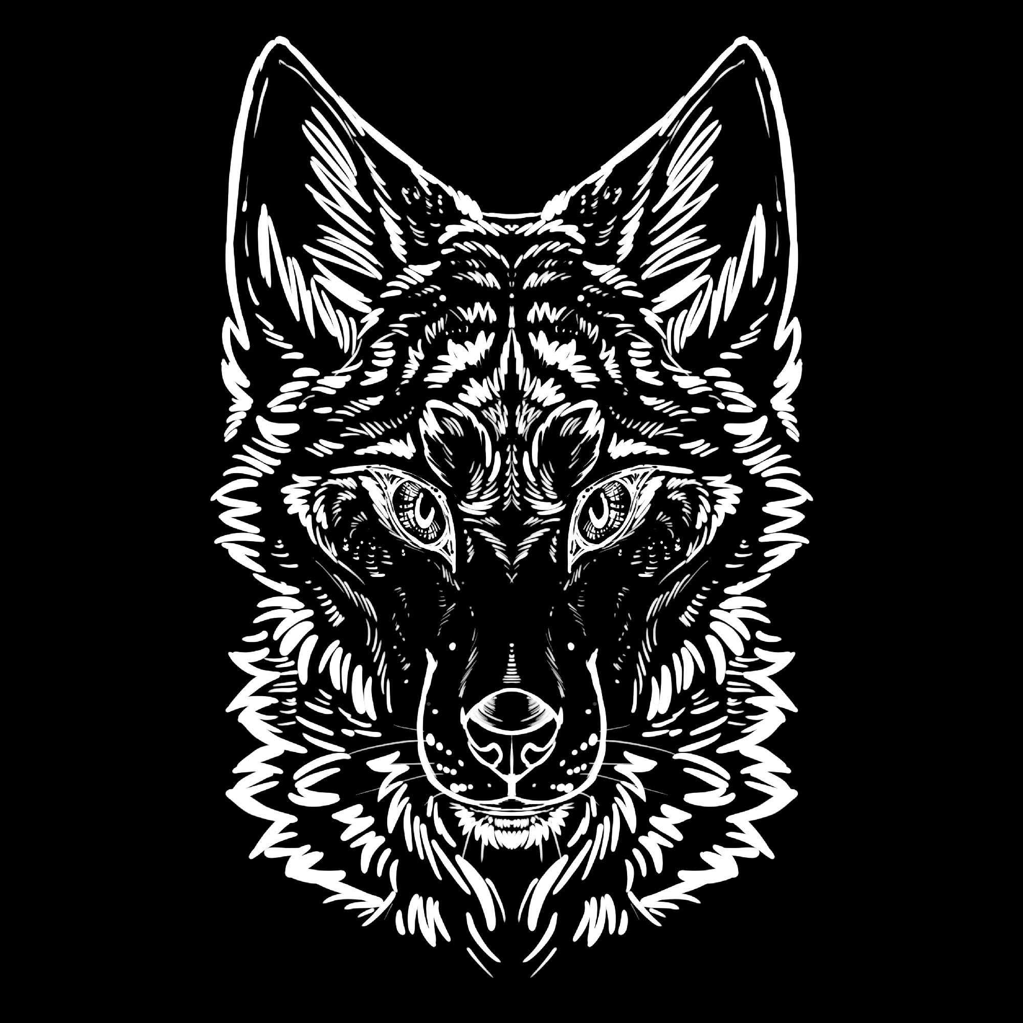 Dire Creatures - Lined - Wolf