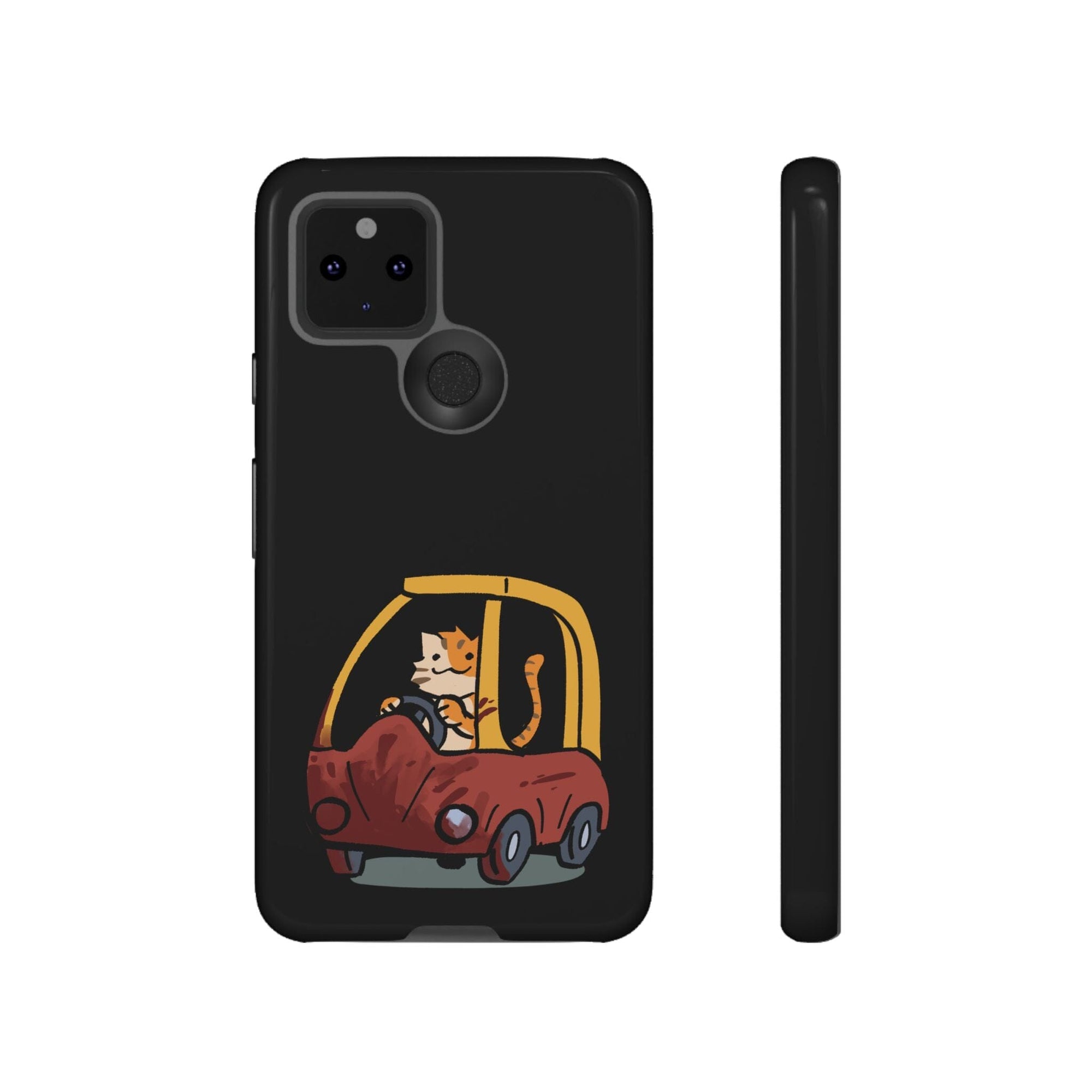 Cat Car - Phone Case Phone Case Printify Google Pixel 5 5G Glossy 