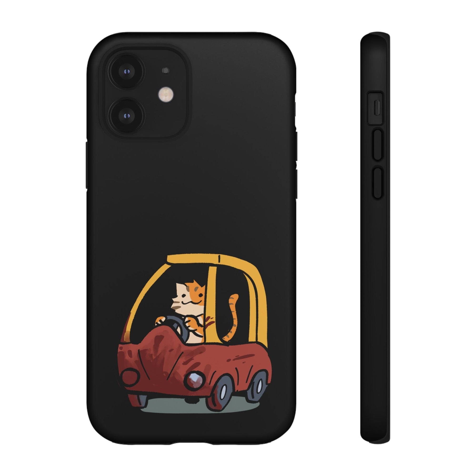 Cat Car - Phone Case Phone Case Printify iPhone 12 Matte 