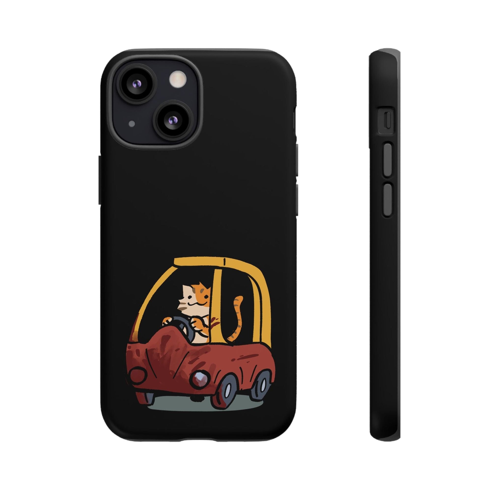 Cat Car - Phone Case Phone Case Printify iPhone 13 Mini Matte 