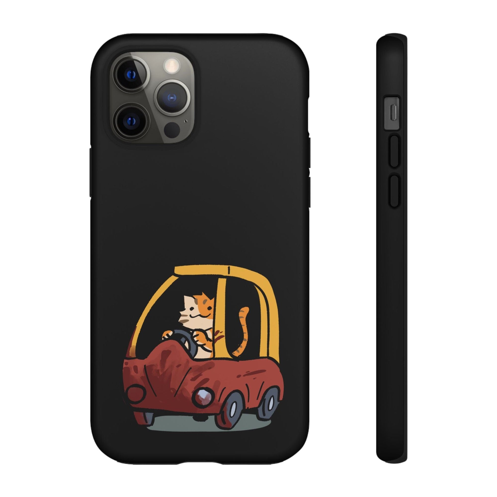 Cat Car - Phone Case Phone Case Printify iPhone 12 Pro Matte 