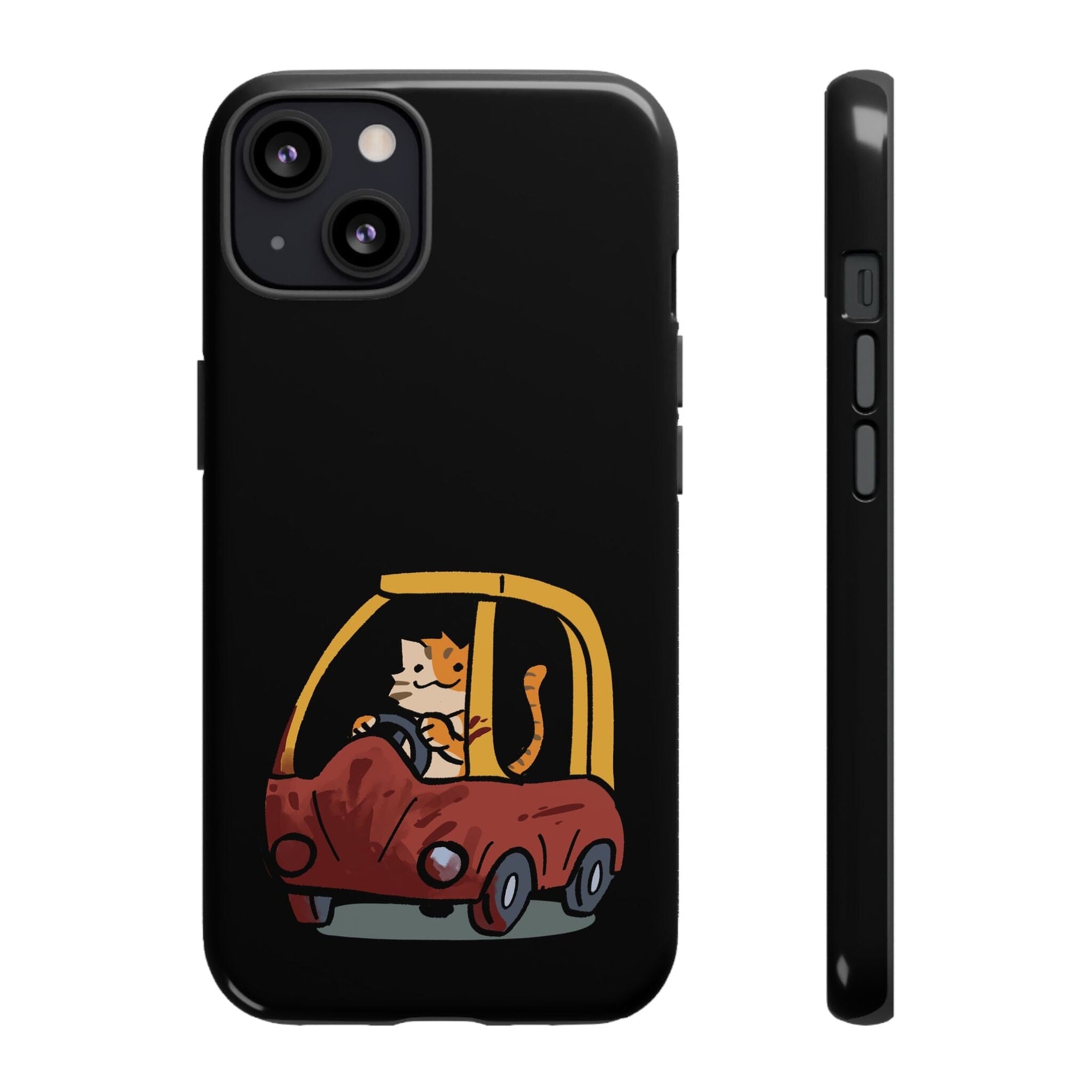 Cat Car - Phone Case Phone Case Printify iPhone 13 Glossy 