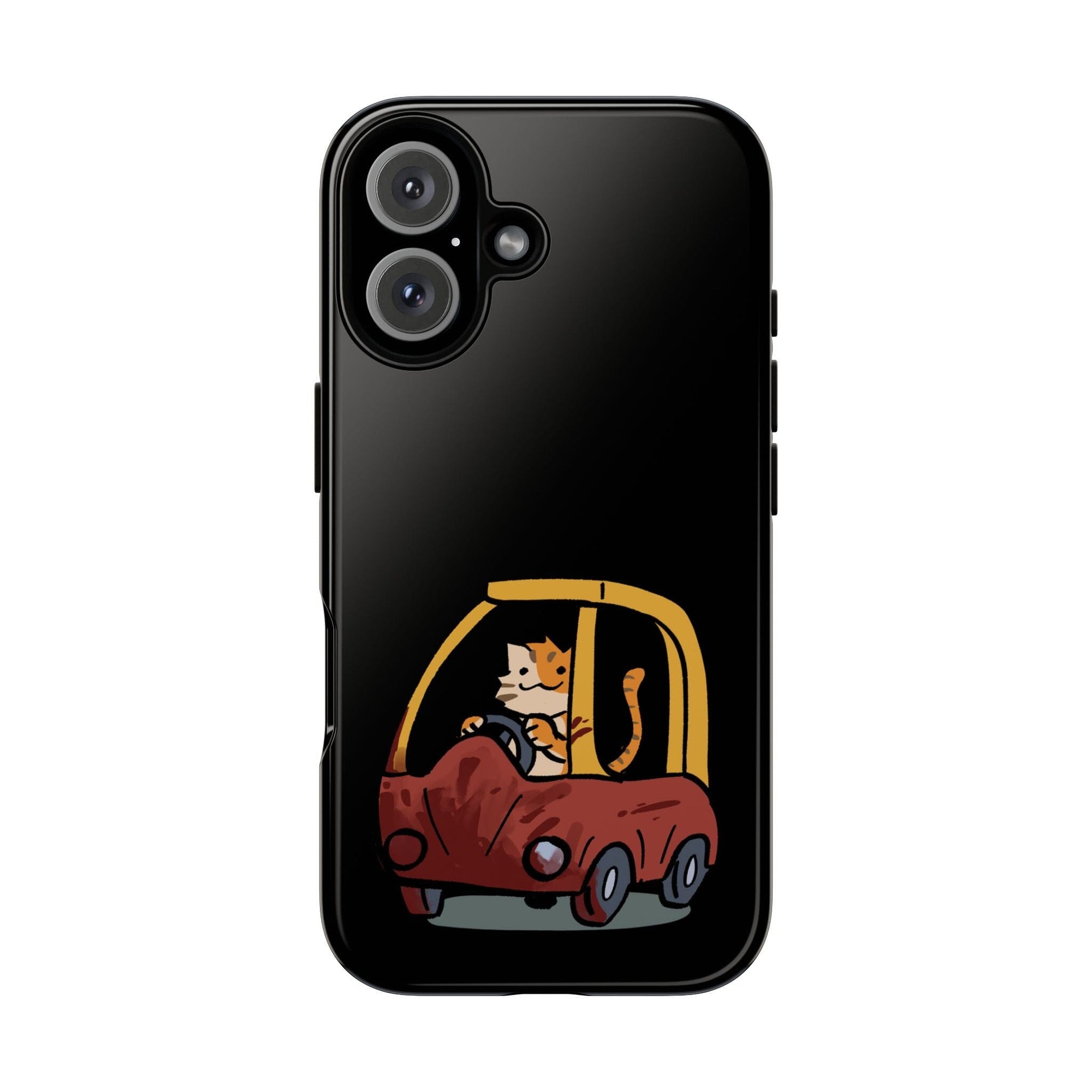 Cat Car - Phone Case Phone Case Printify iPhone 16 Glossy 