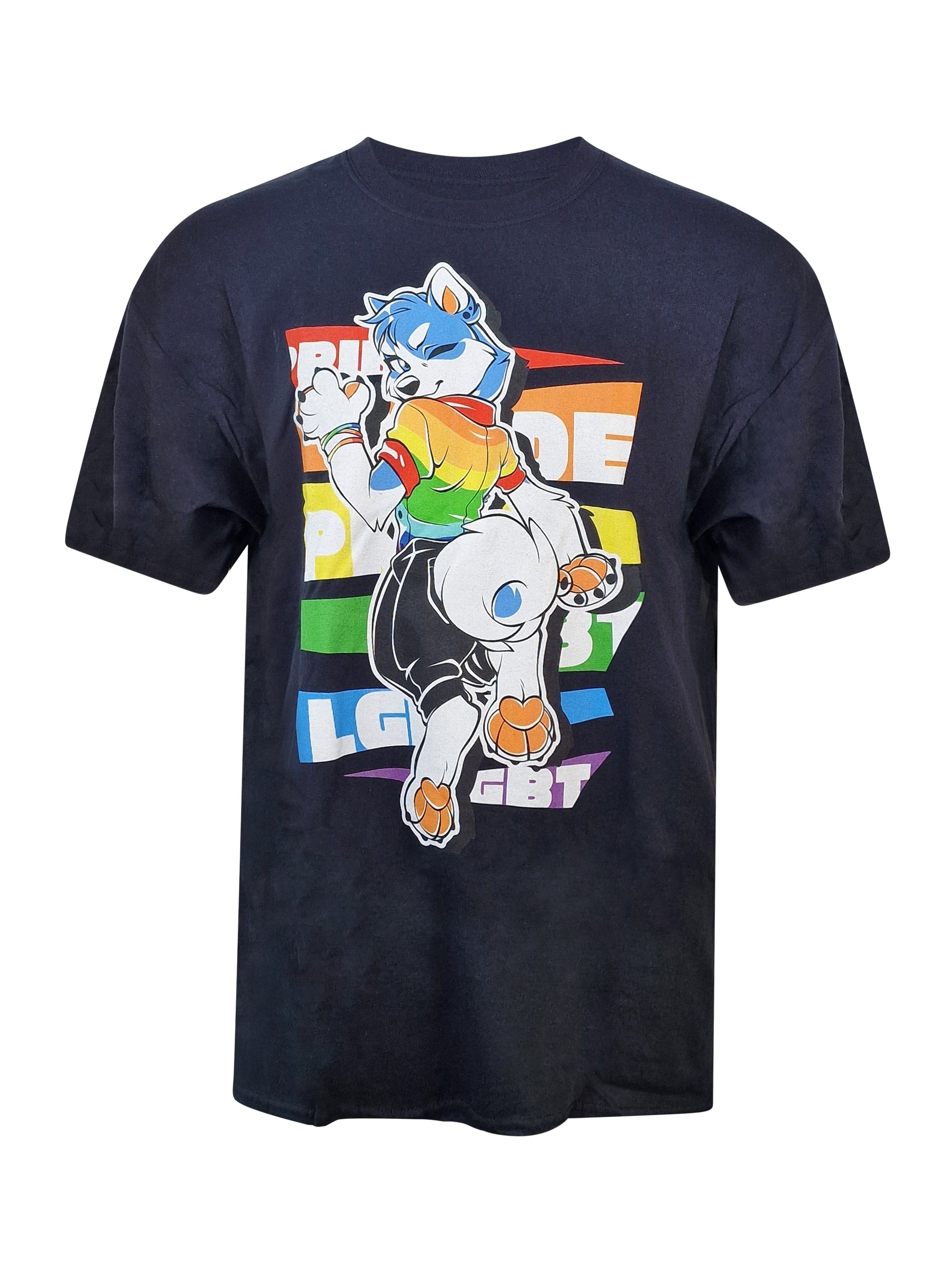 Gay Pride Martin Husky - T-Shirt T-Shirt Artworktee 