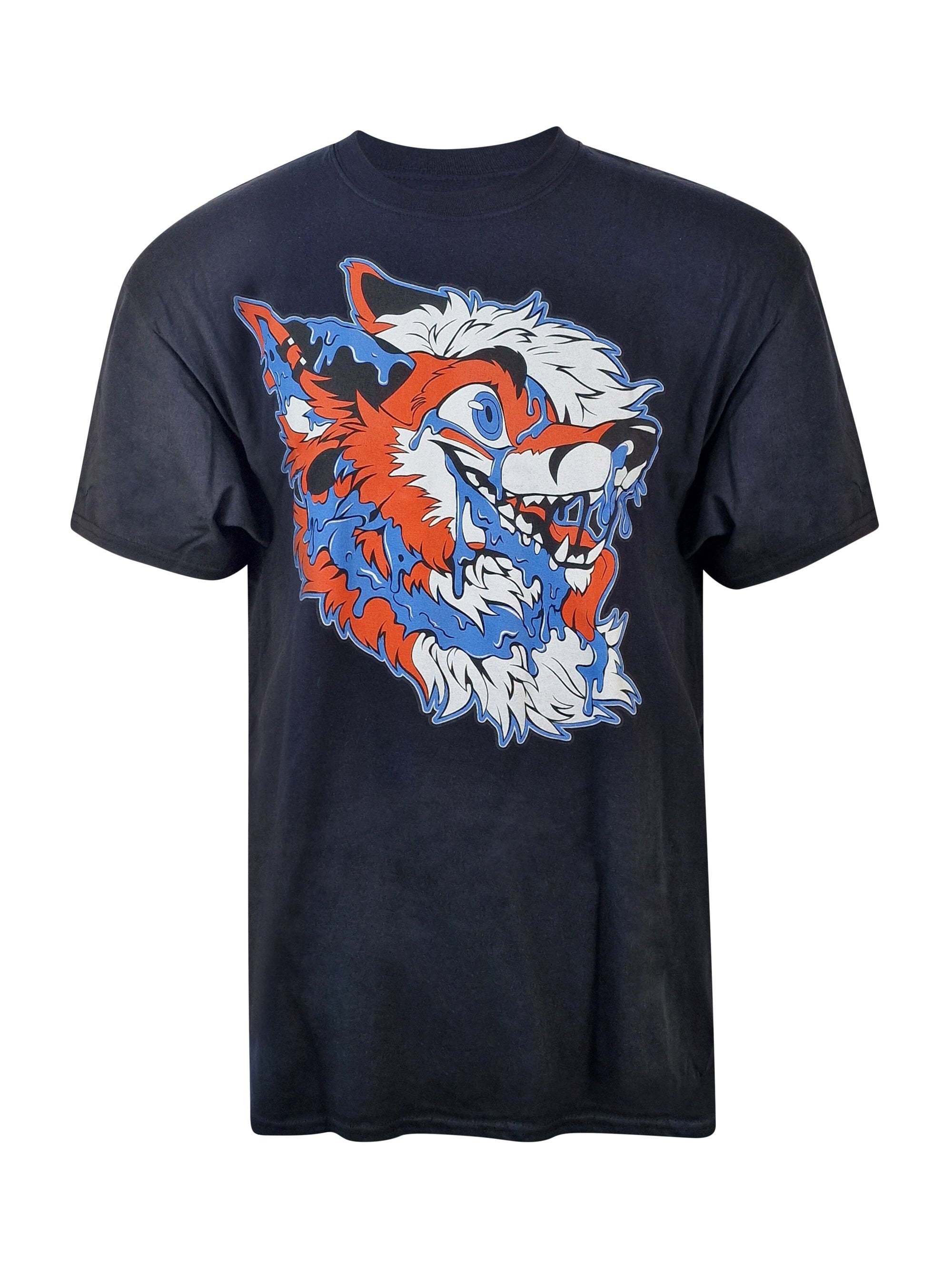 Orange and Blue - T-Shirt T-Shirt Artworktee 