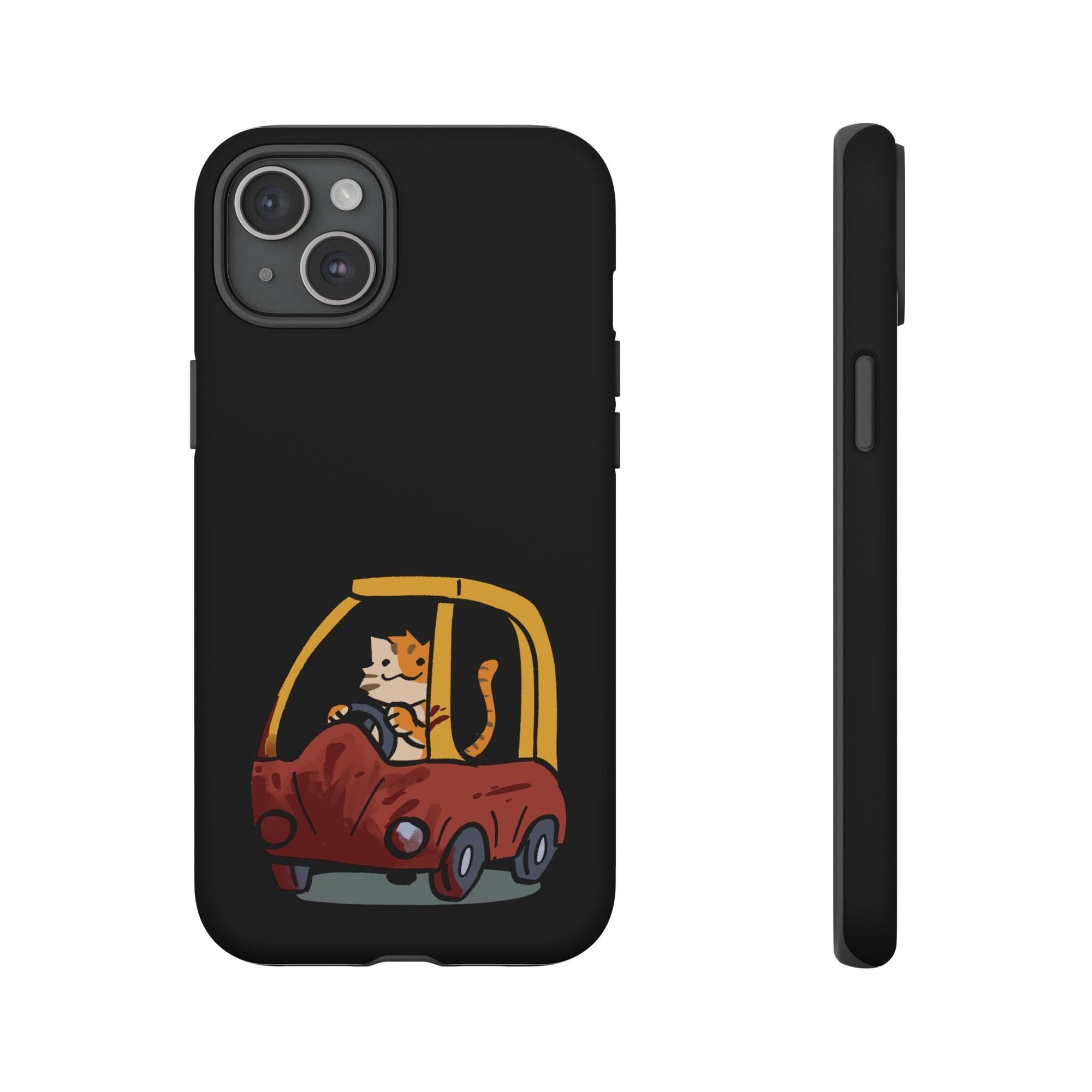 Cat Car - Phone Case Phone Case Printify iPhone 15 Plus Matte 