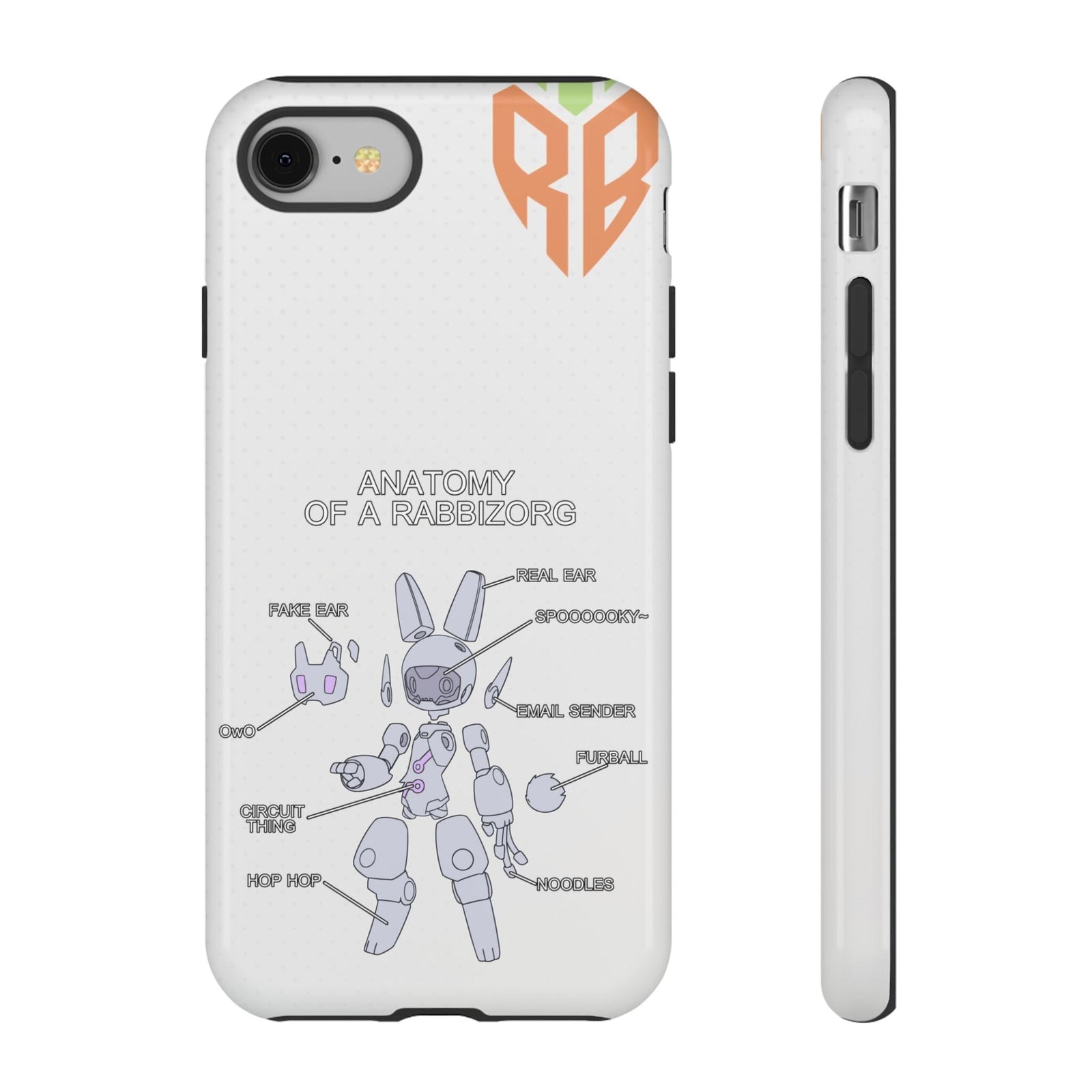Anatomy Of a Rabbizorg - Phone Case Phone Case Printify Glossy iPhone 8 