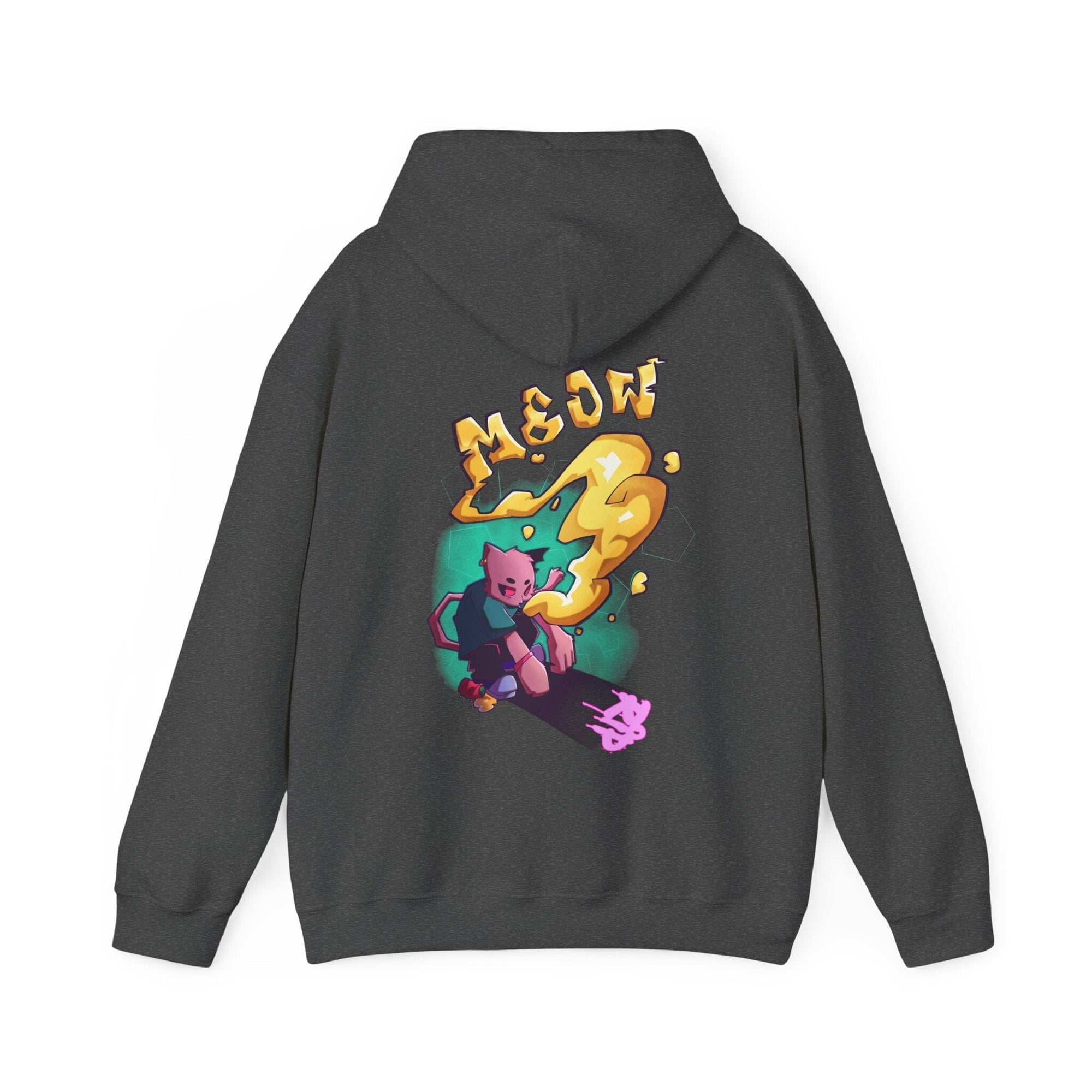 Neon Meow - Hoodie Hoodie AFLT-DaveyDboi Dark Heather S 