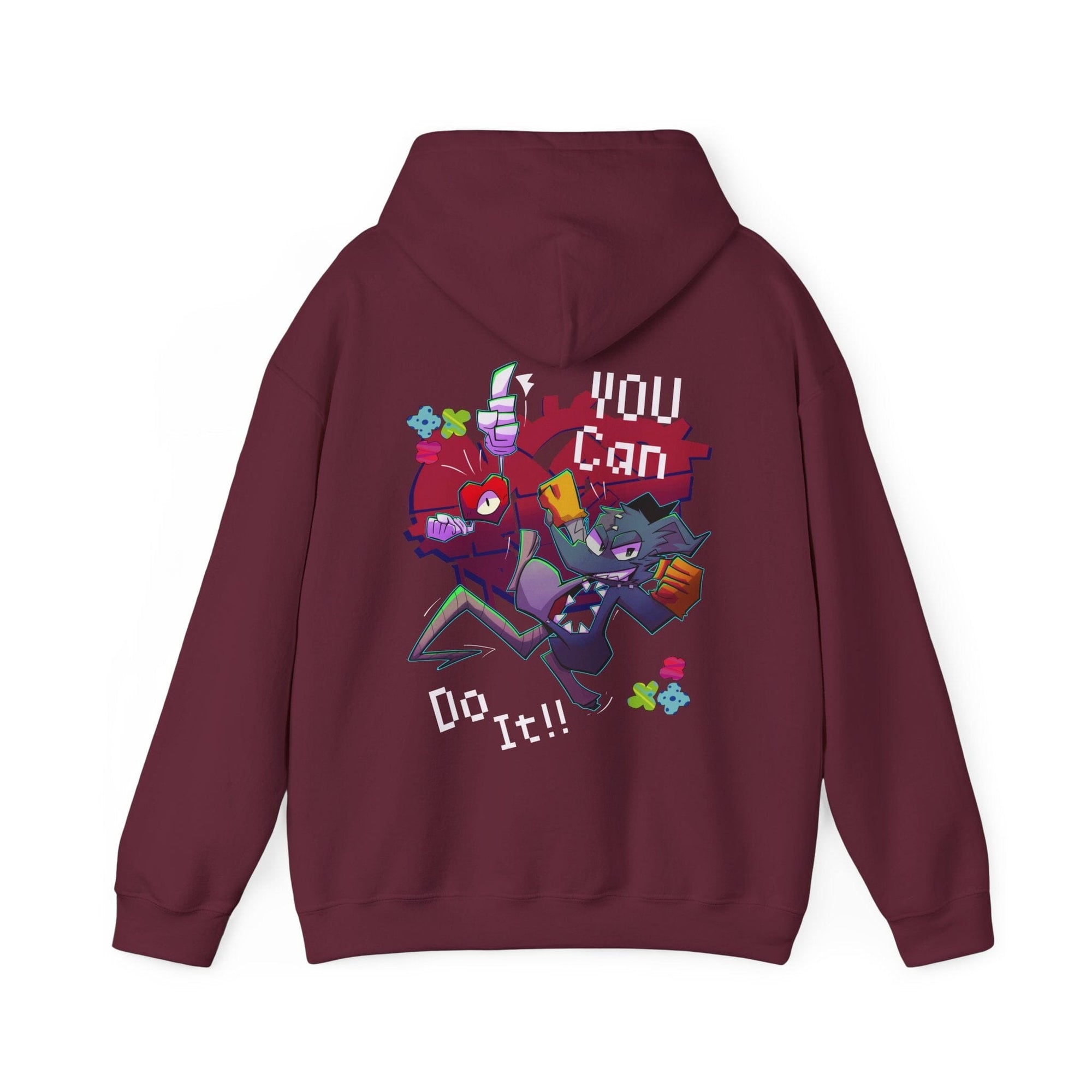 You can do this! - Hoodie Hoodie AFLT-DaveyDboi Maroon S 