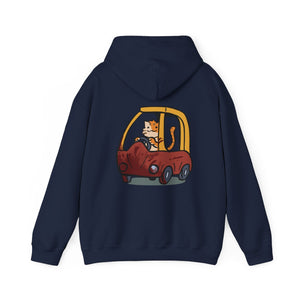 Cat Car - Hoodie Hoodie Ooka Navy Blue S 