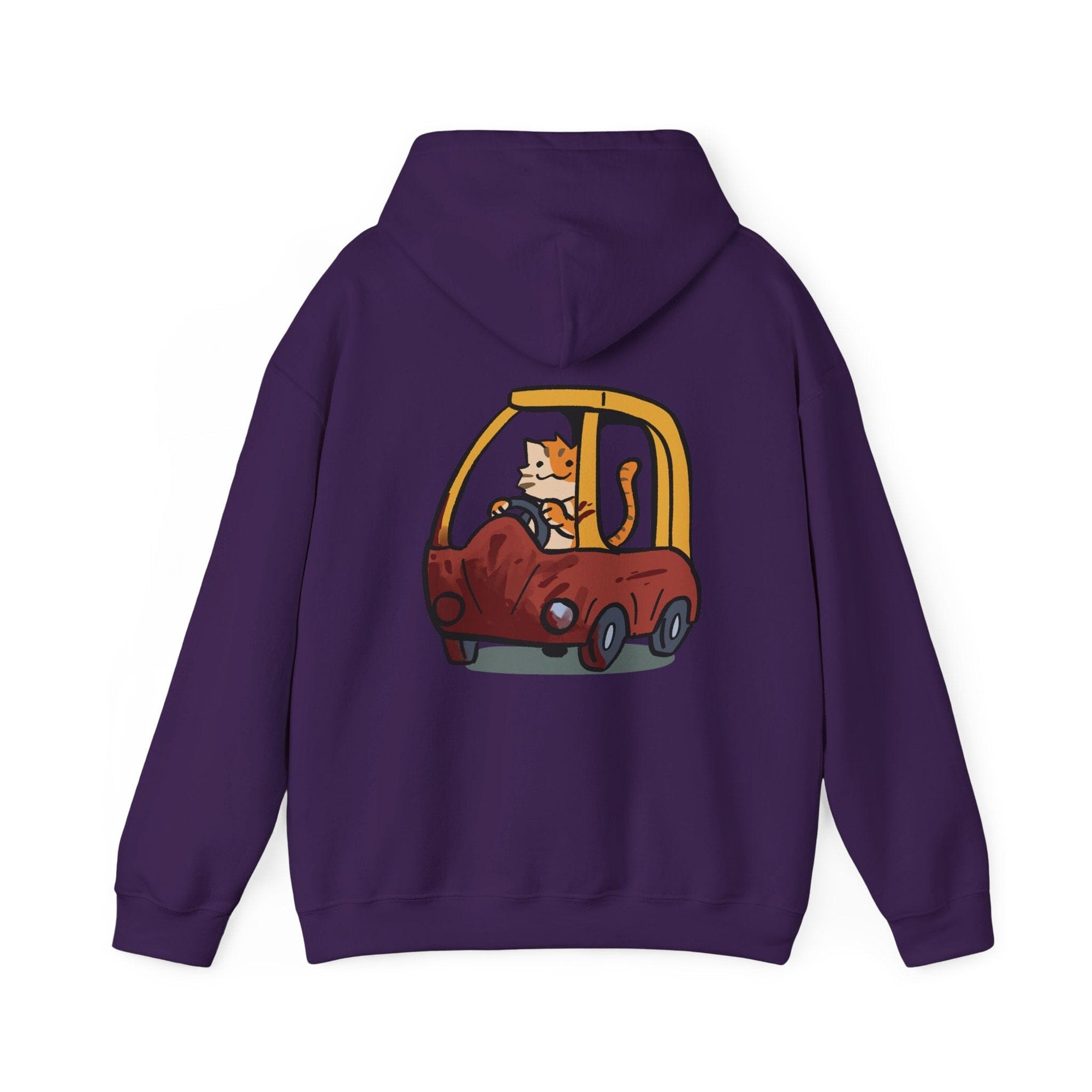 Cat Car - Hoodie Hoodie Ooka Purple S 