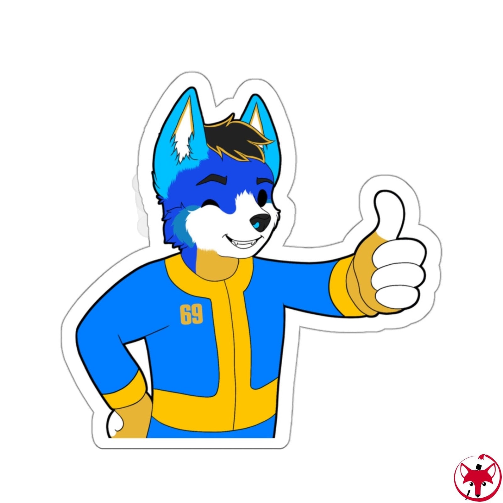 Fallout Hund - Sticker Sticker AFLT-Hund The Hound A Pack of 4 stickers 