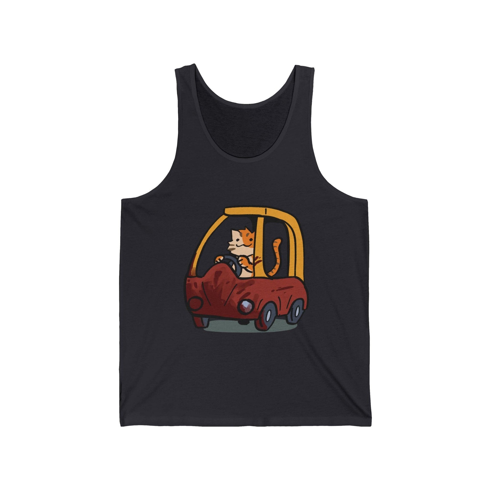 Cat Car - Tank Top Tank Top Ooka Dark Grey XS 