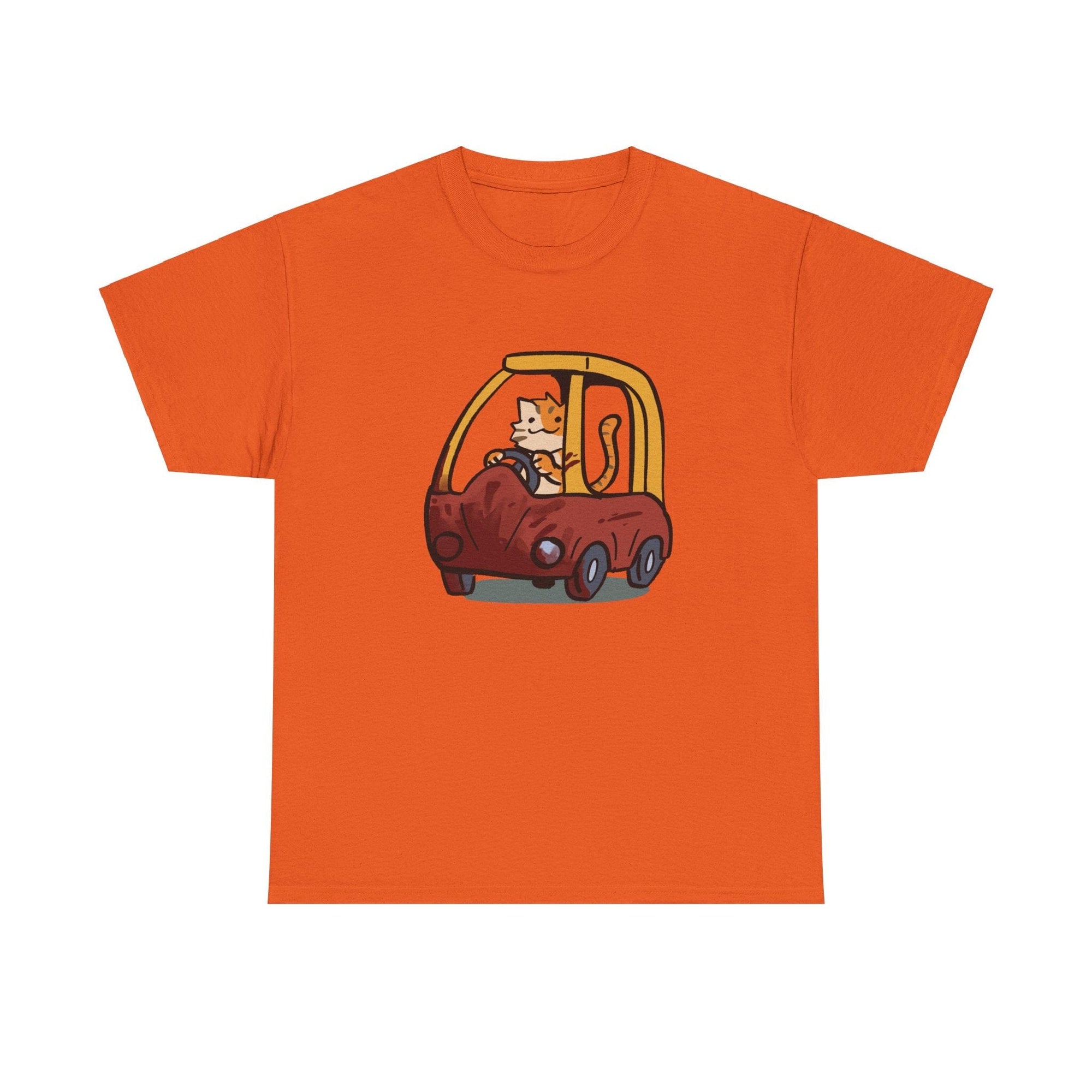 Cat Car - T-Shirt T-Shirt Ooka Orange S 