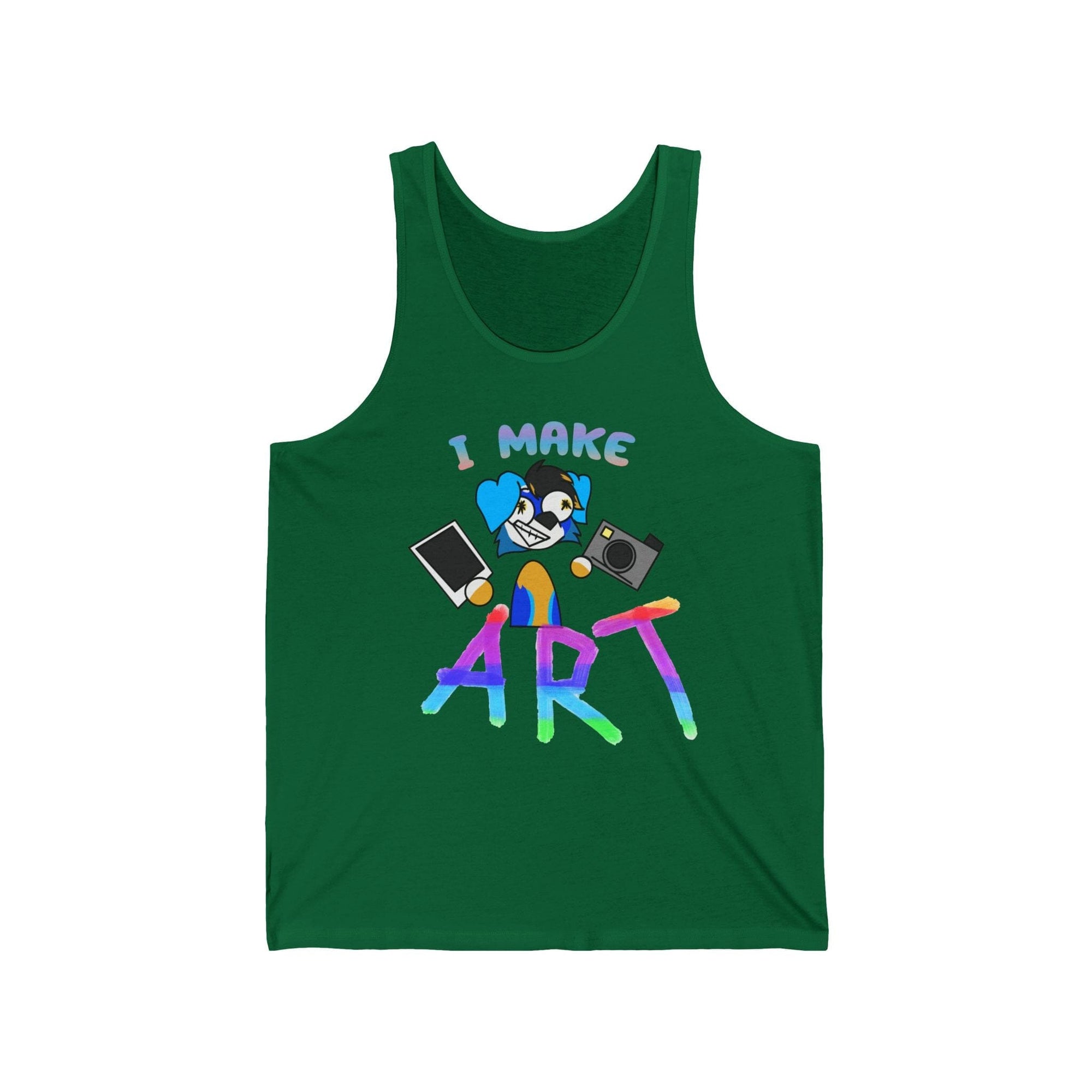 I MAKE ART - Tank Top Tank Top AFLT-Hund The Hound Green XS 