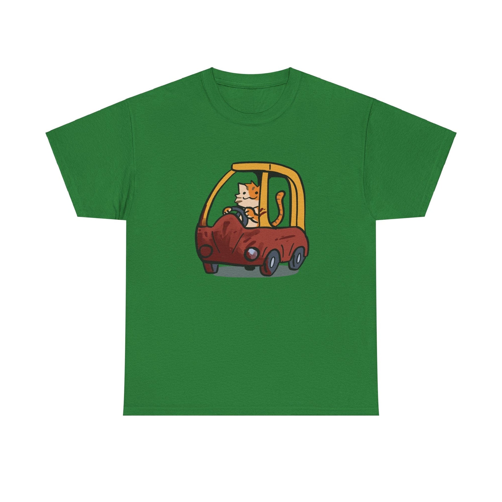 Cat Car - T-Shirt T-Shirt Ooka Green S 