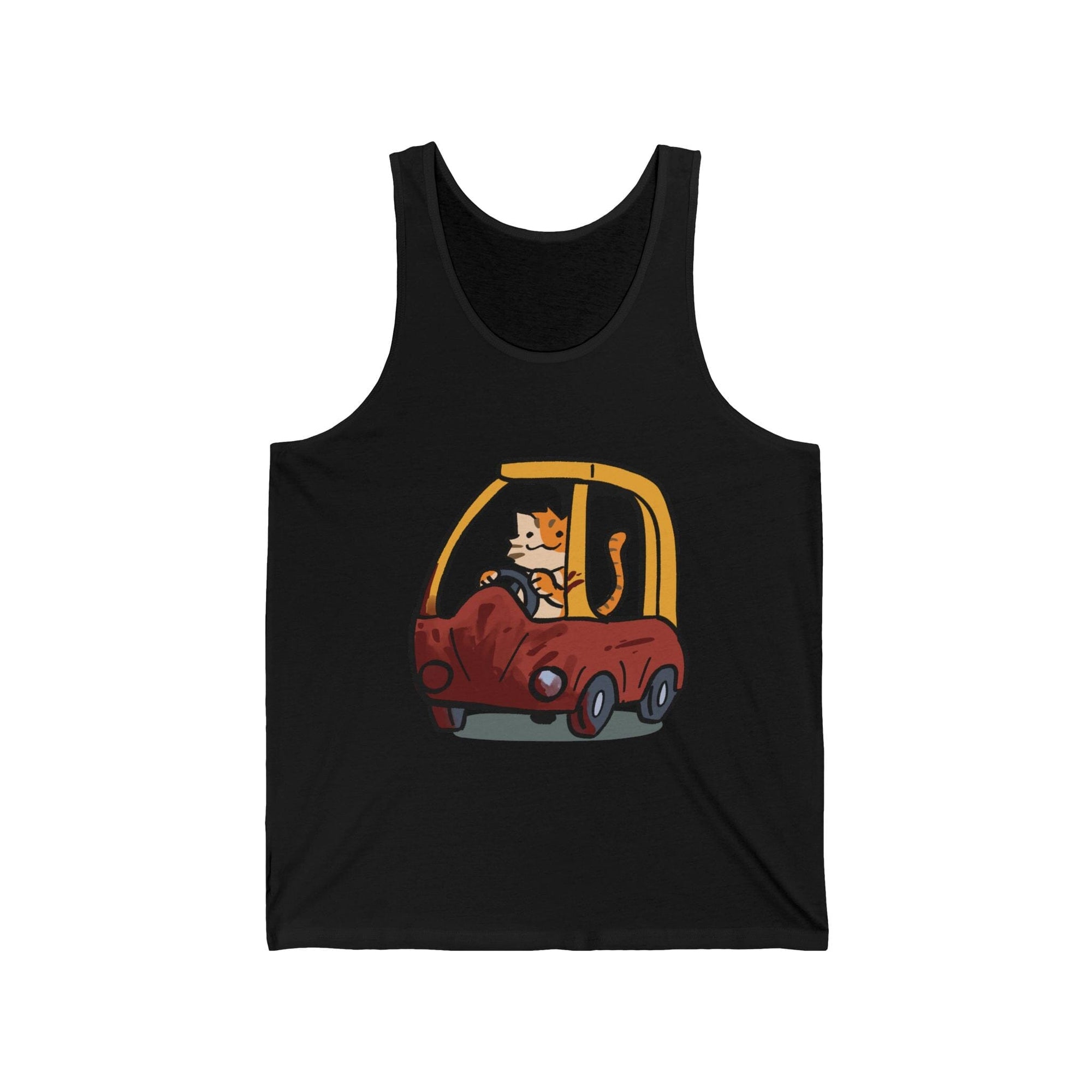 Cat Car - Tank Top Tank Top Ooka Black XS 