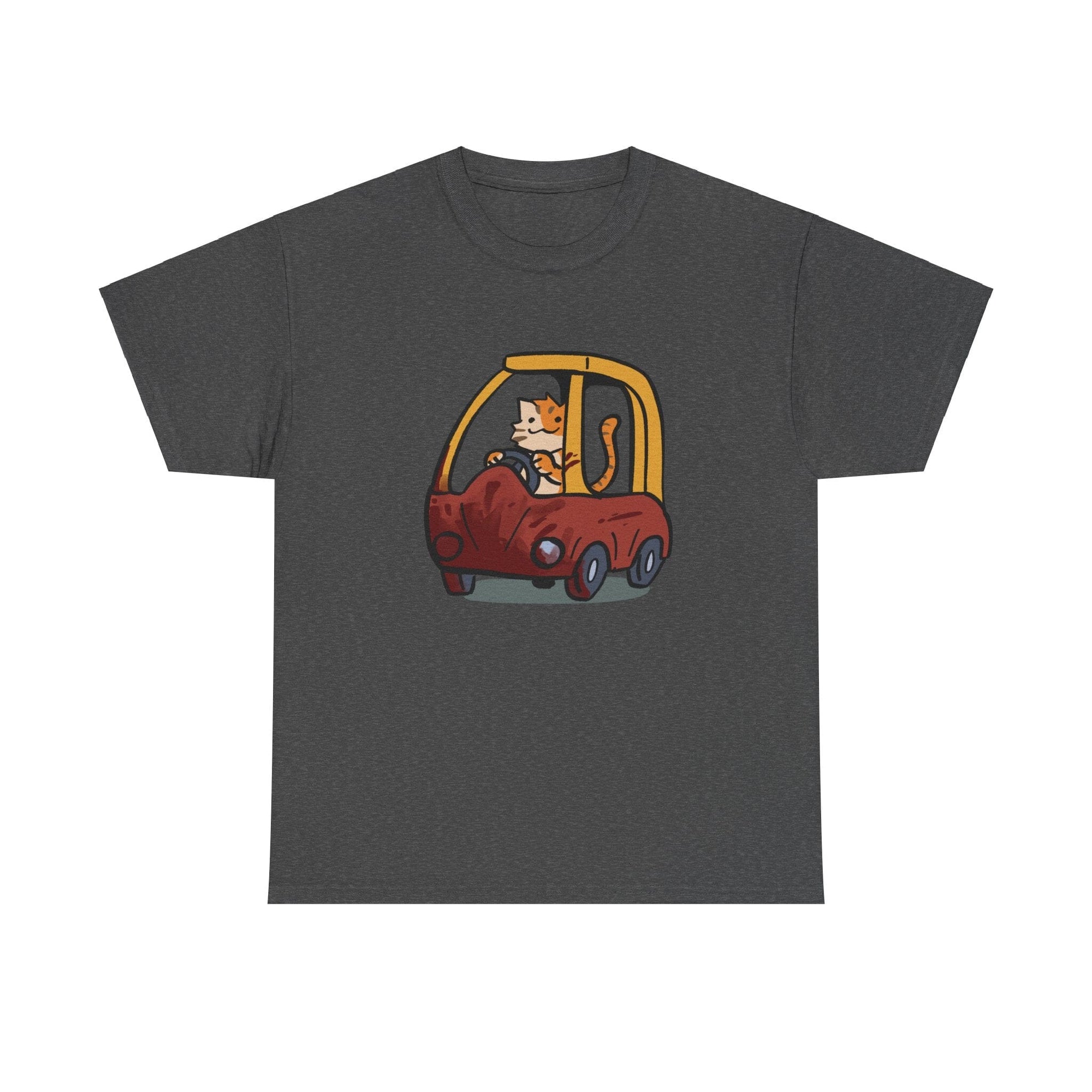 Cat Car - T-Shirt T-Shirt Ooka Dark Heather S 