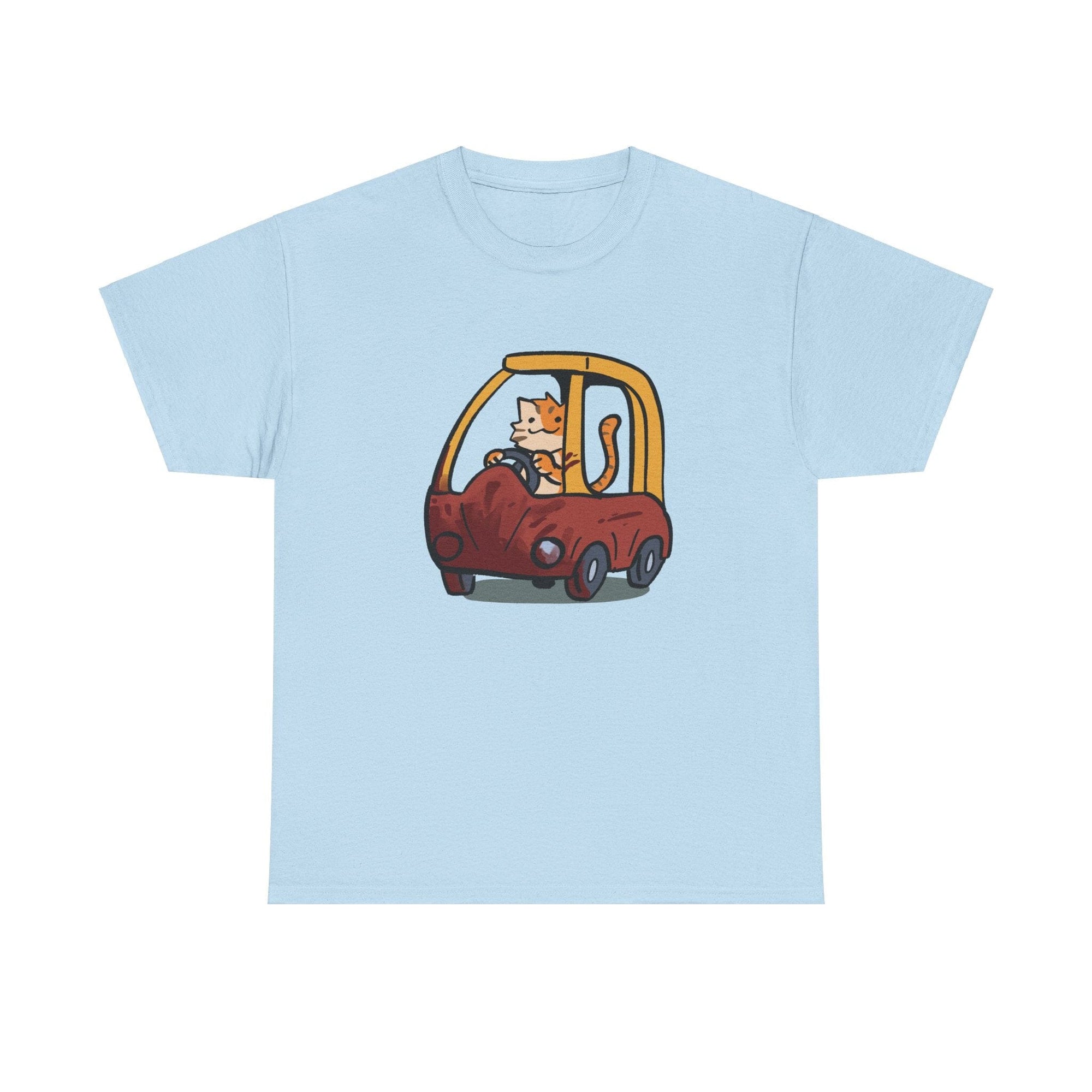 Cat Car - T-Shirt T-Shirt Ooka Light Blue S 