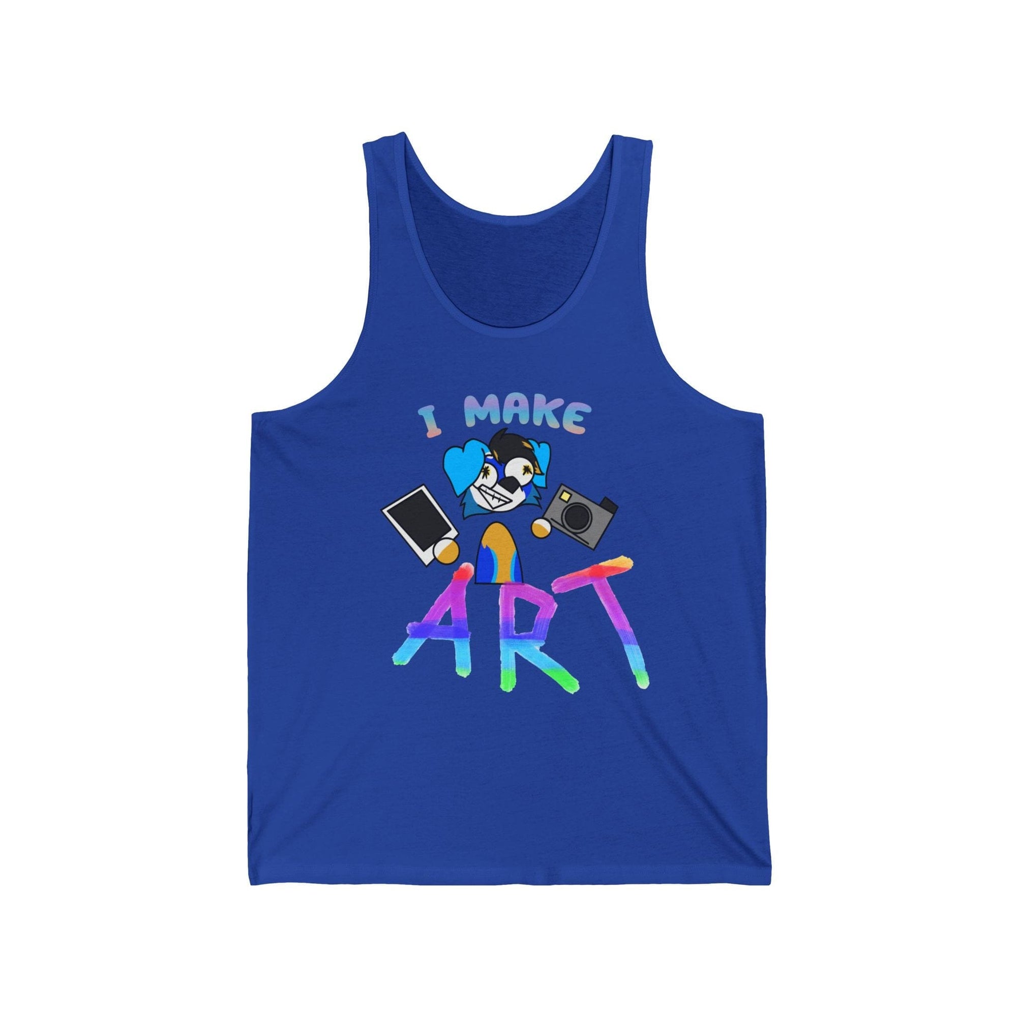 I MAKE ART - Tank Top Tank Top AFLT-Hund The Hound Royal Blue XS 