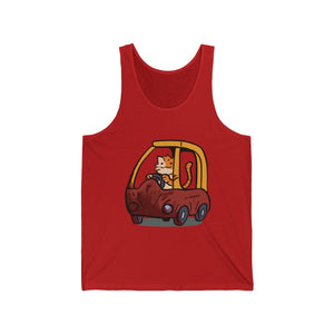 Cat Car - Tank Top Tank Top Ooka Red XS 