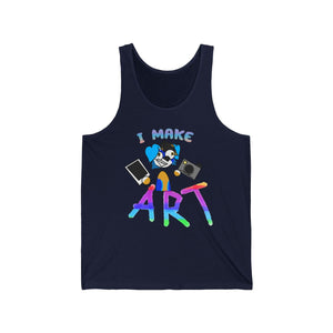 I MAKE ART - Tank Top Tank Top AFLT-Hund The Hound Navy Blue XS 