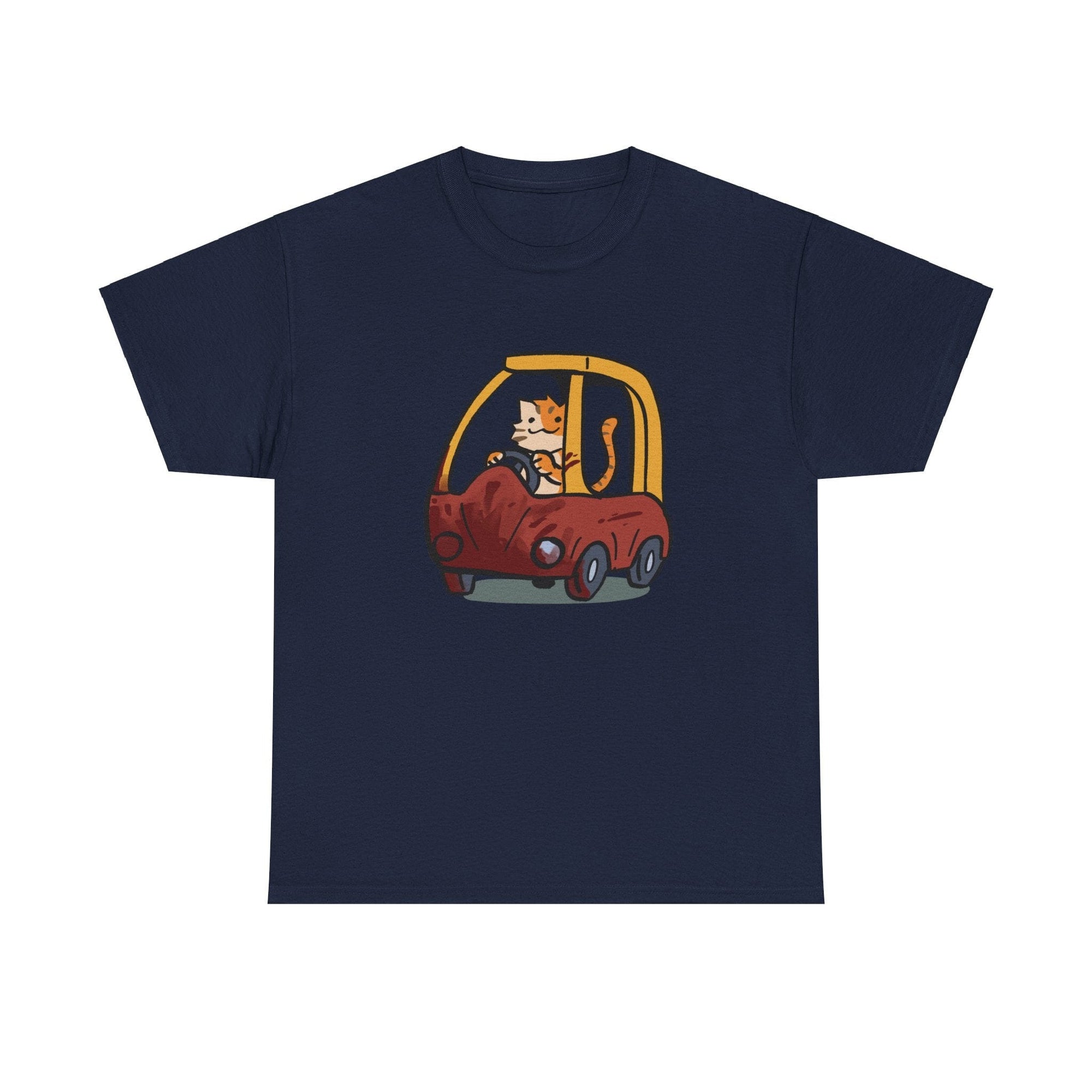 Cat Car - T-Shirt T-Shirt Ooka Navy Blue S 