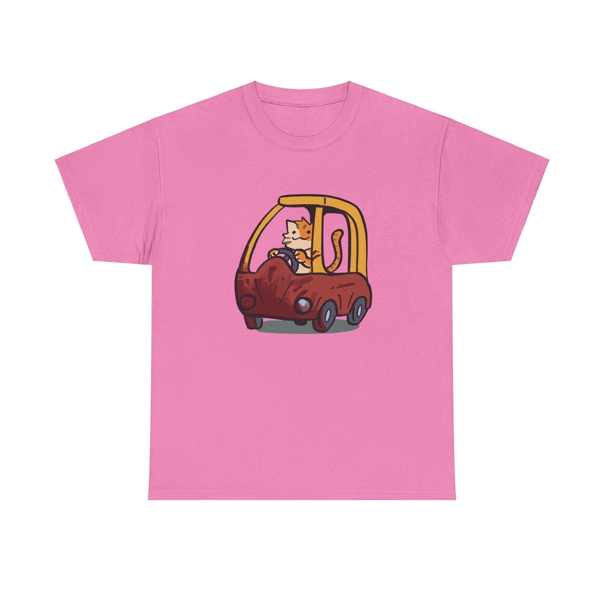 Cat Car - T-Shirt T-Shirt Ooka Pink S 