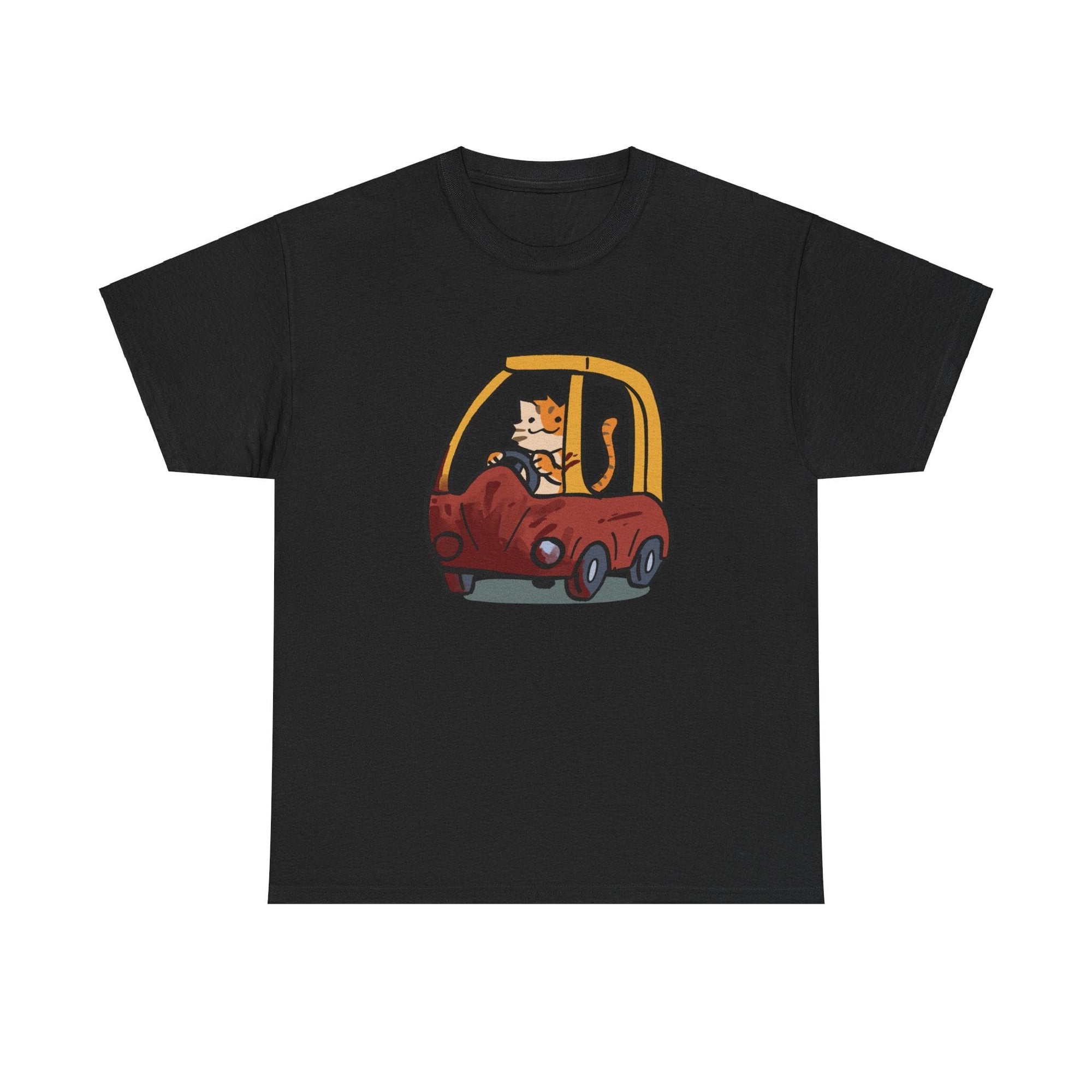 Cat Car - T-Shirt T-Shirt Ooka Black S 