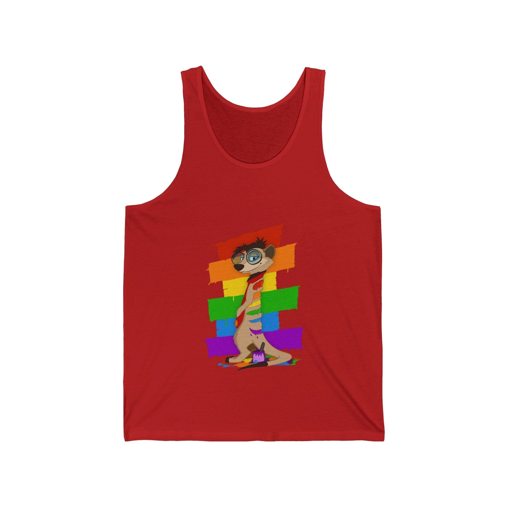 Meerkat Pride - Tank Top Tank Top Thabo Meerkat Red XS 