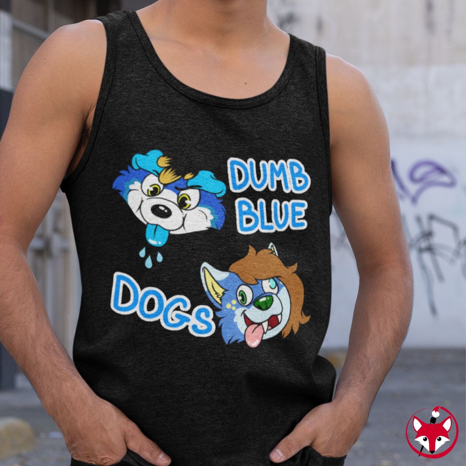 Dumb Blue Dogs - Tank Top Tank Top AFLT-Hund The Hound 