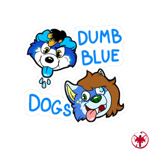 Dumb Blue Dogs - Sticker