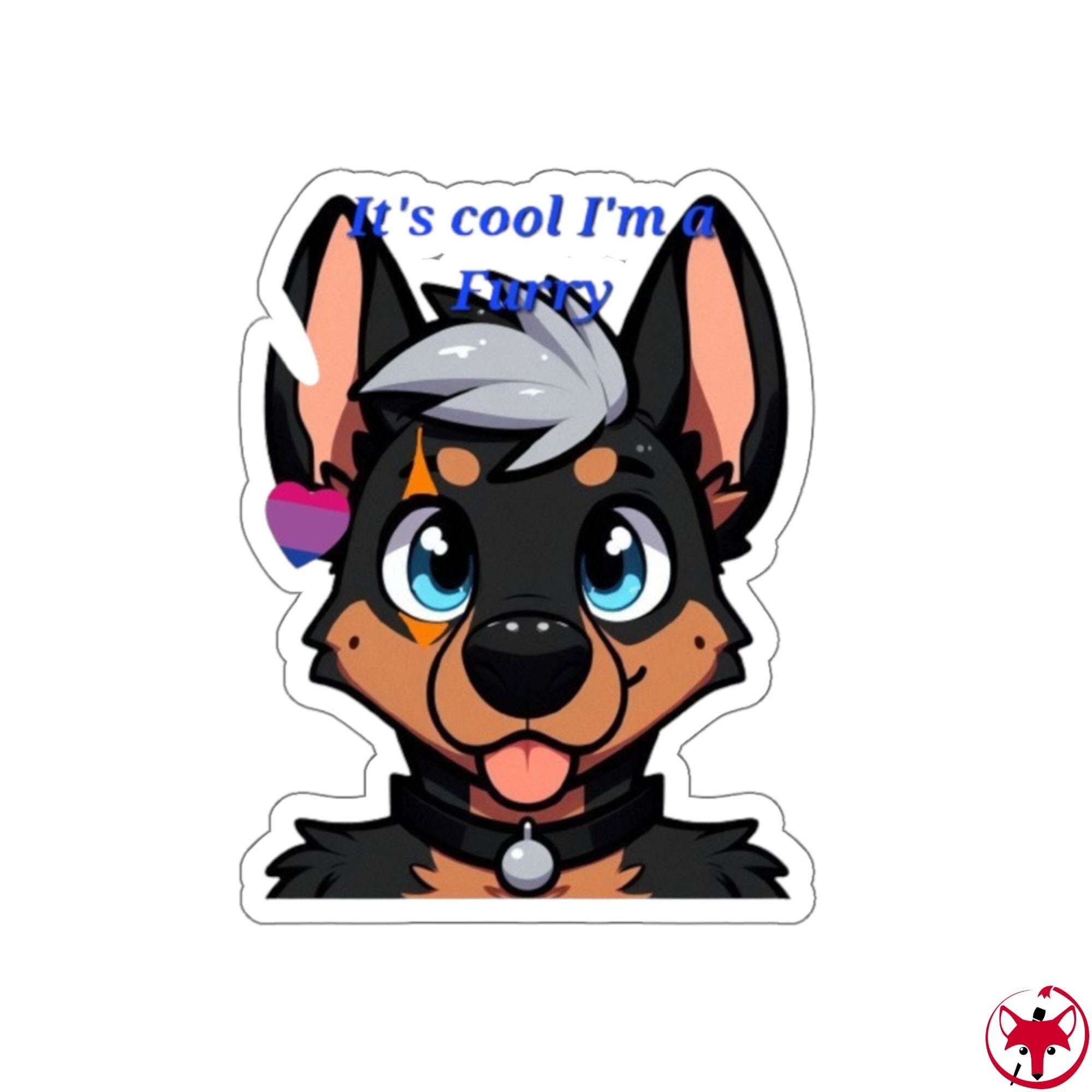 Don't Worry I'm a Furry Sticker AFLT - MrMlemphis 