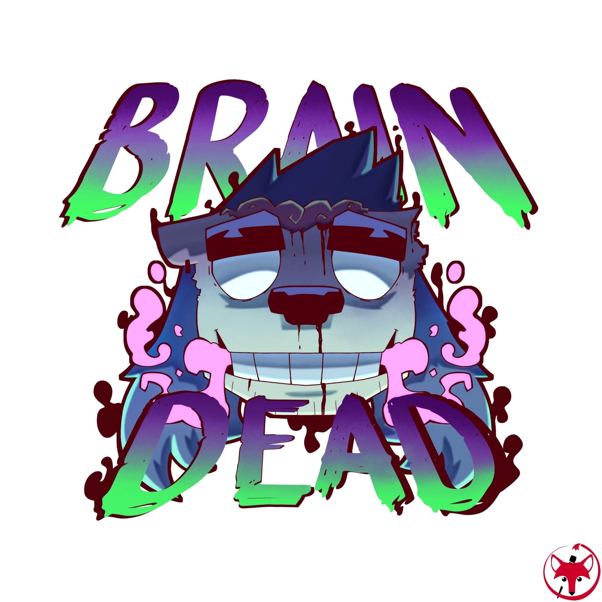 Brain Daed! - Sticker Sticker AFLT-DaveyDboi A Pack of 4 stickers 