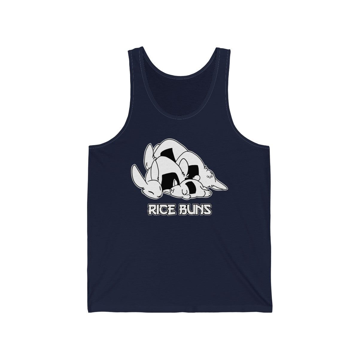 Rice Buns - Tank Top Tank Top Crunchy Crowe Navy Blue XS 