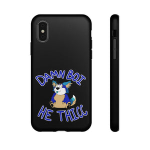 Thicc Boi With Text - Phone Case Phone Case AFLT-Hund The Hound iPhone XS Matte 