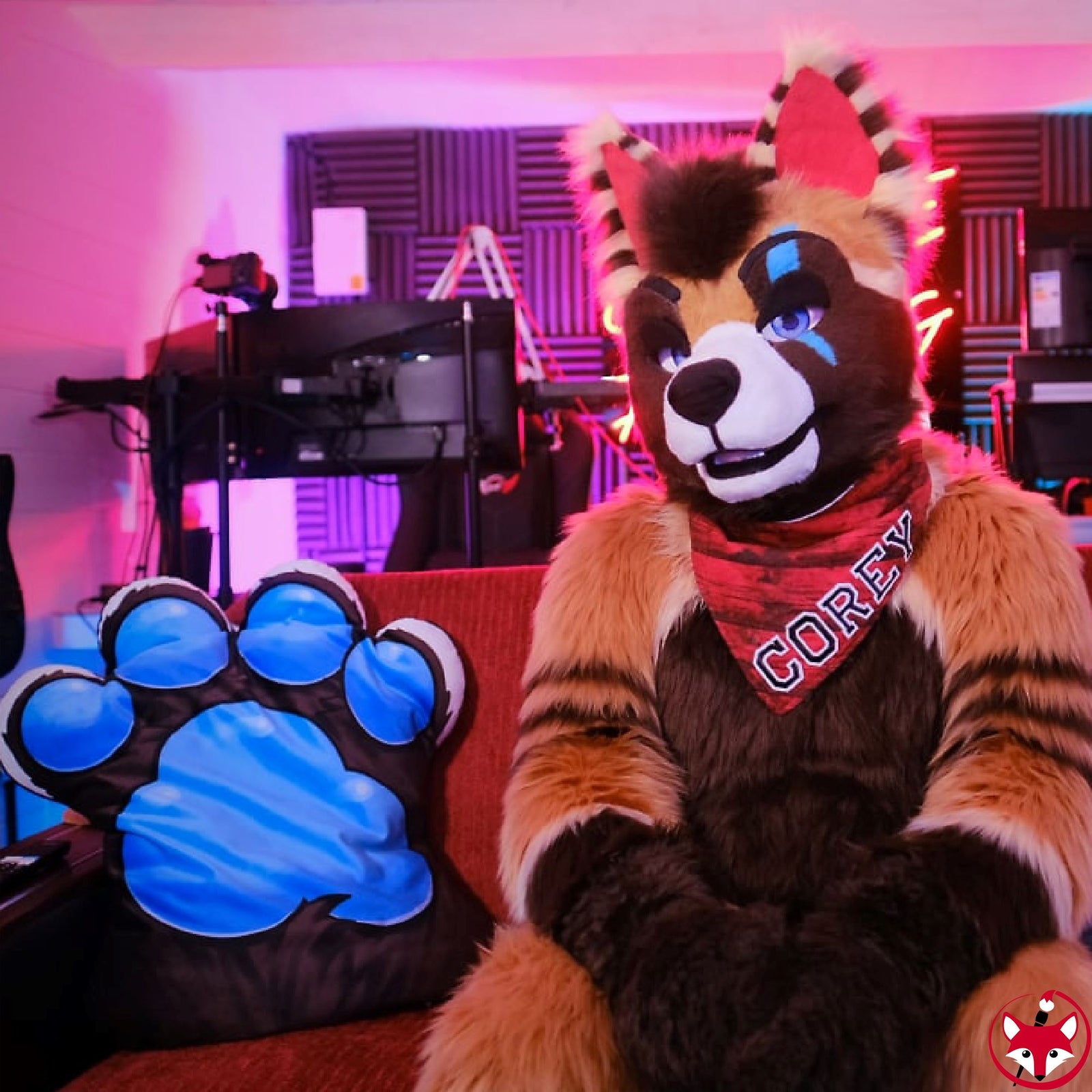 Corey Coyote Paw Pillow Pillow Corey Coyote 