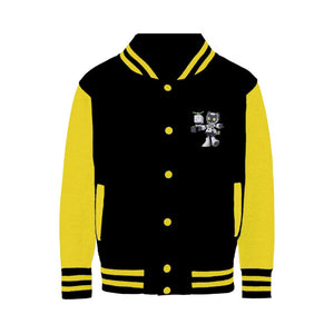 Robot Panda-Tangtang - Varsity Jacket Varsity Jacket Lordyan Black/ Yellow XS 
