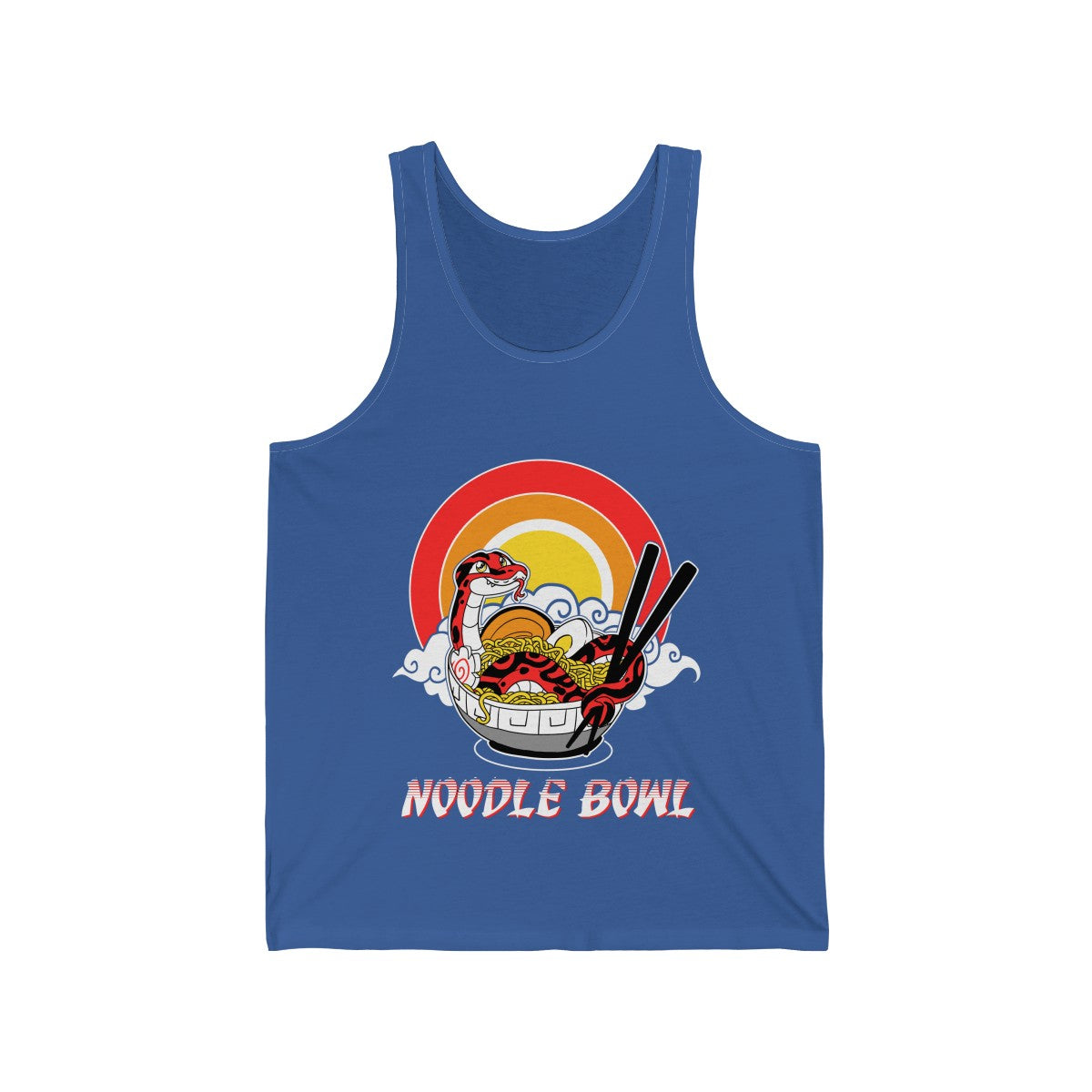 Noodle Bowl - Tank Top Tank Top Crunchy Crowe Royal Blue XS 